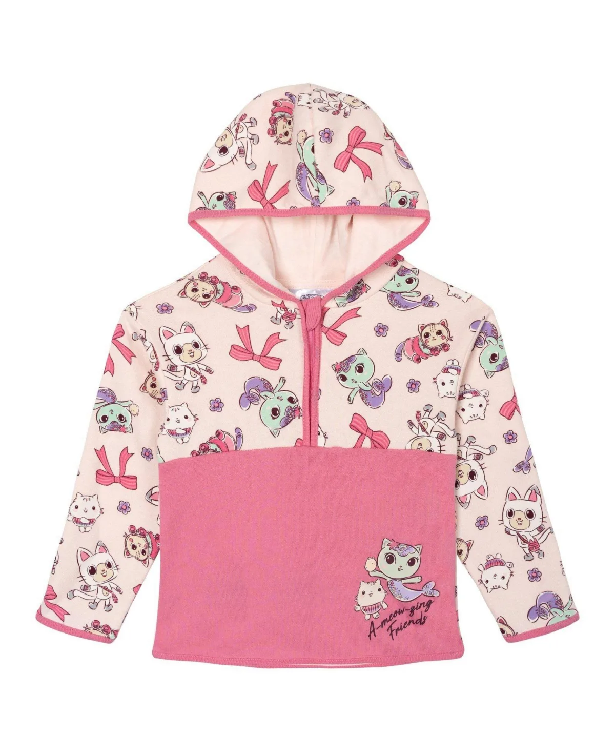 Dreamworks Fleece Half Zip Hoodie by Gabbys Dollhouse