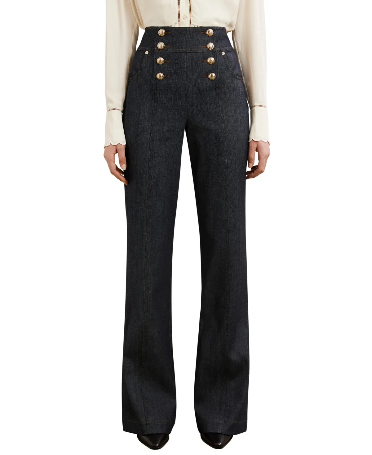 Athena High-Rise Wide-Leg Jeans by Reiss