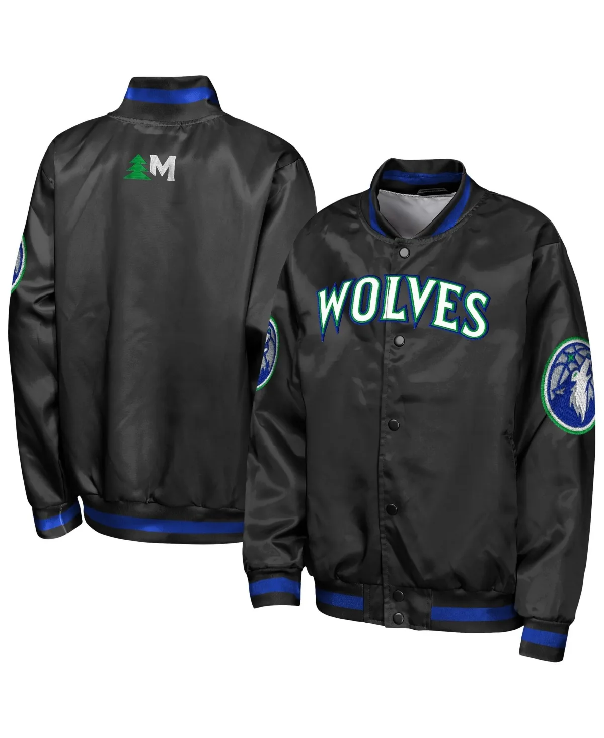 Minnesota Timberwolves Statement Edition Lightweight Satin Jacket by Outerstuff