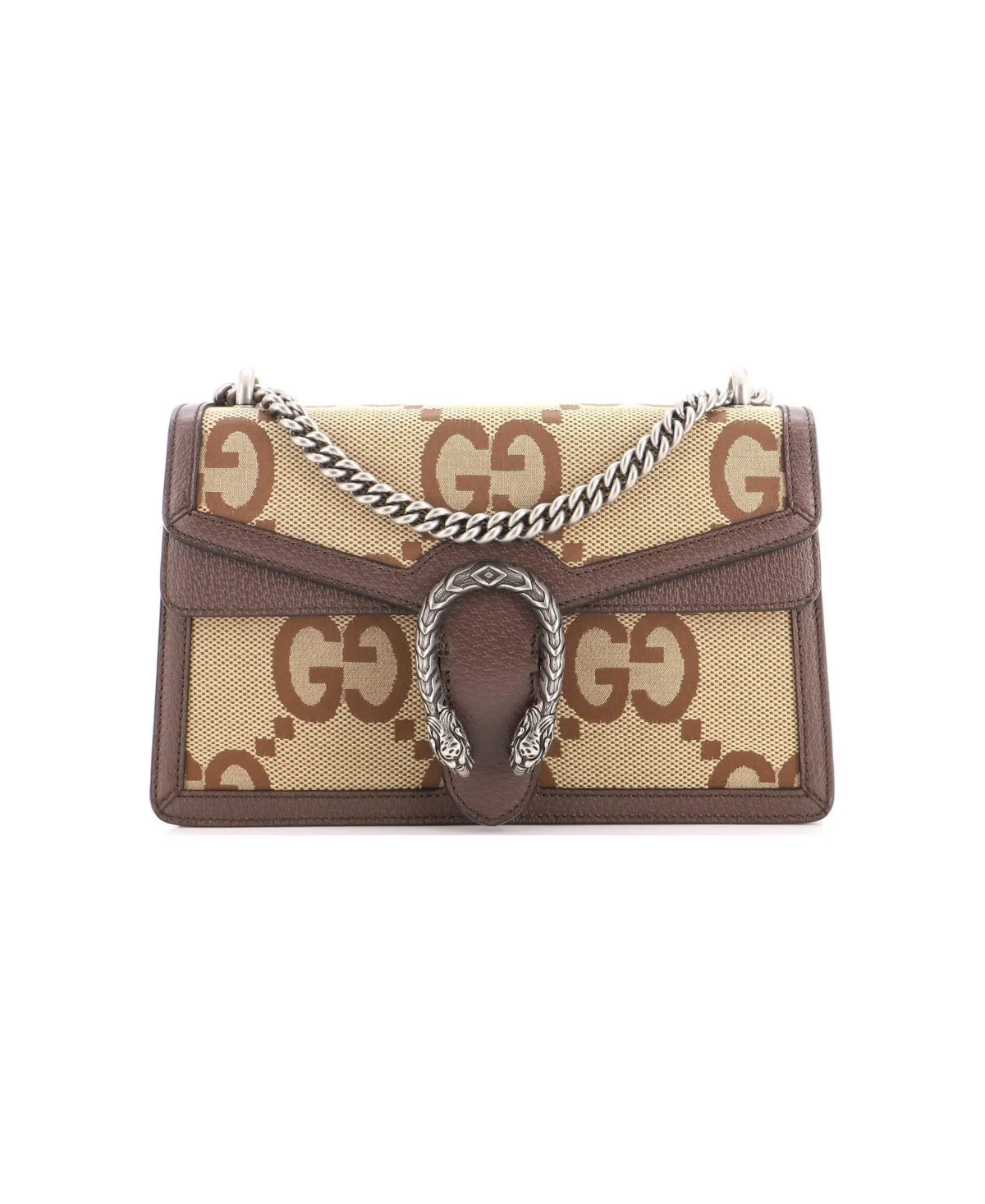 Pre-Owned Gucci Small Dionysus Bag Jumbo Gg Canvas by Gucci