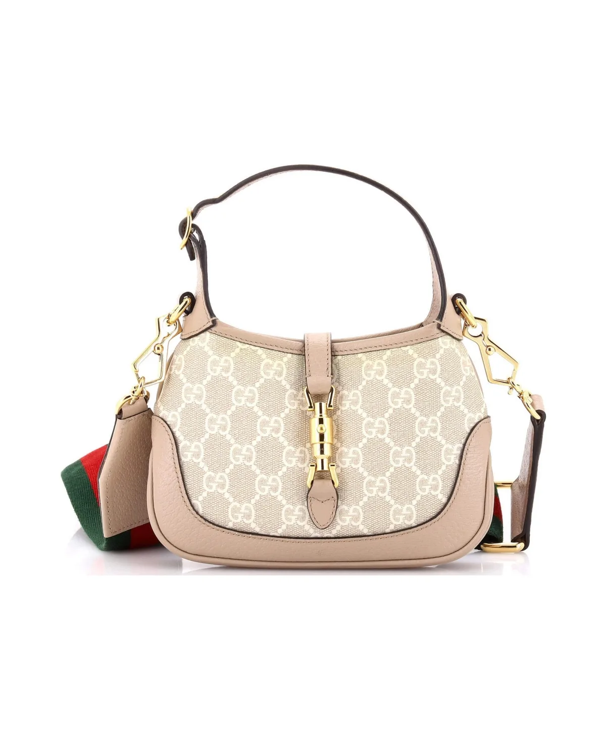 Pre-Owned Gucci Mini Jackie 1961 Hobo Gg Coated Canvas by Celine