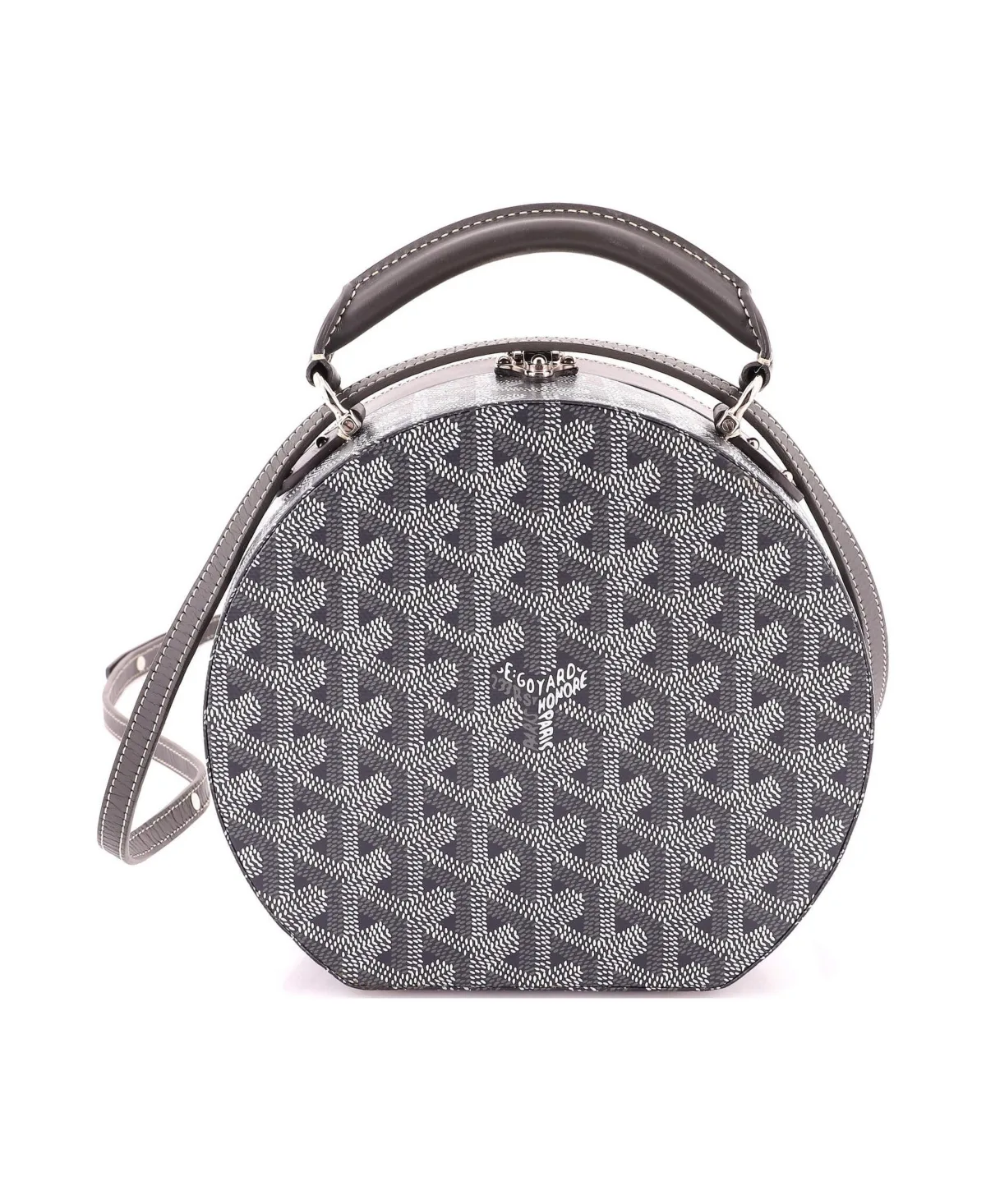 Pre-Owned Goyard Alto Hatbox Bag Coated Canvas by Pre Owned Goyard