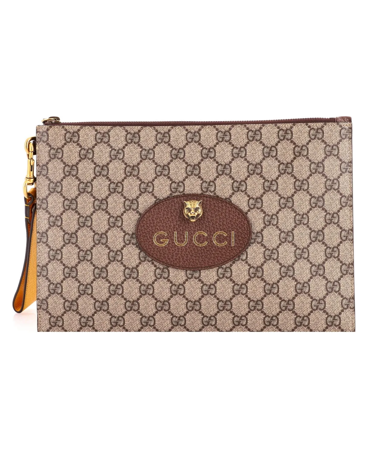 Pre-Owned Neo Vintage Wristlet Pouch Gg Coated Canvas by Gucci