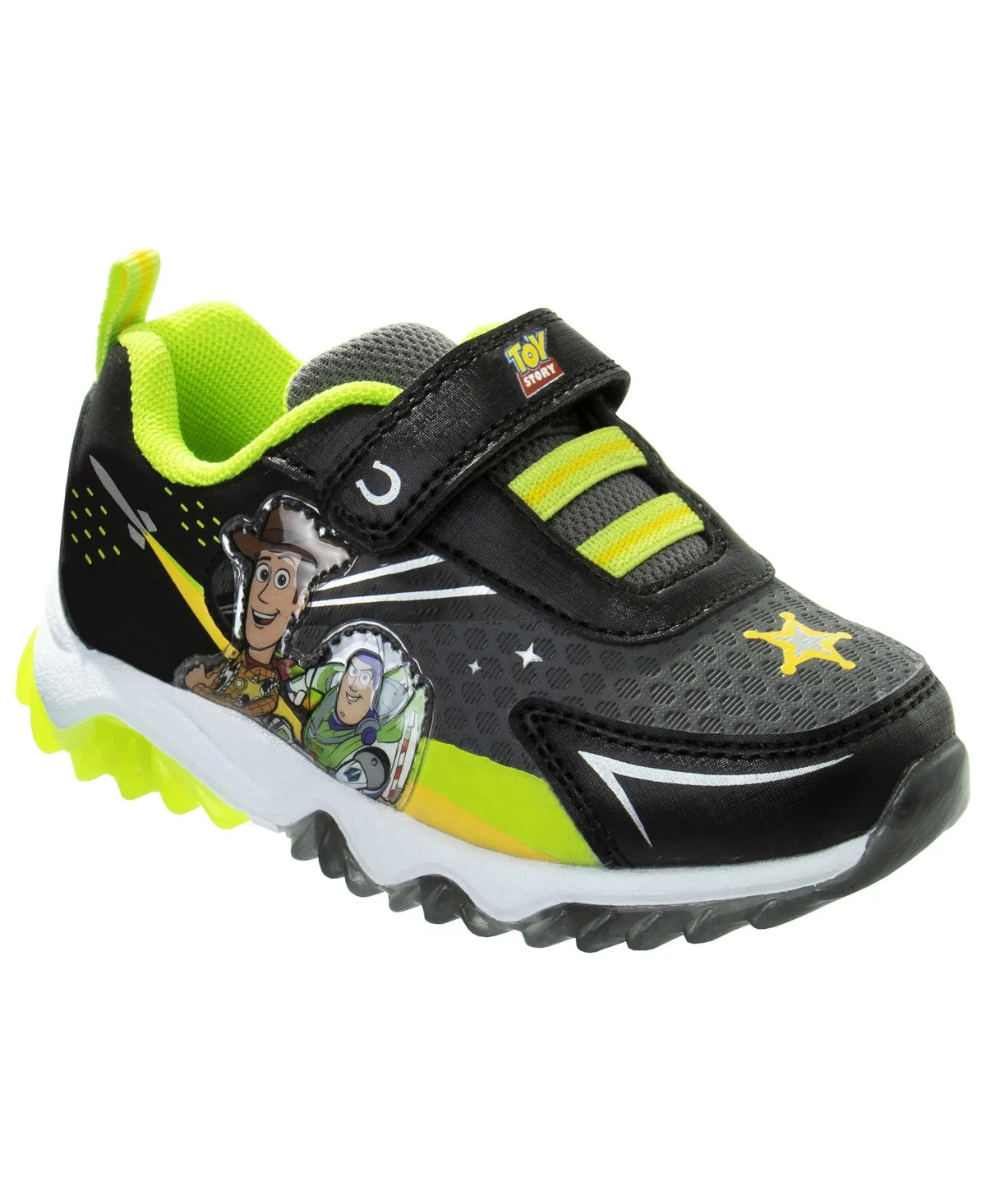 Pixar Light-Up Sneakers - Flashing Athletic Running Active Wear Durable Tread by Toy Story