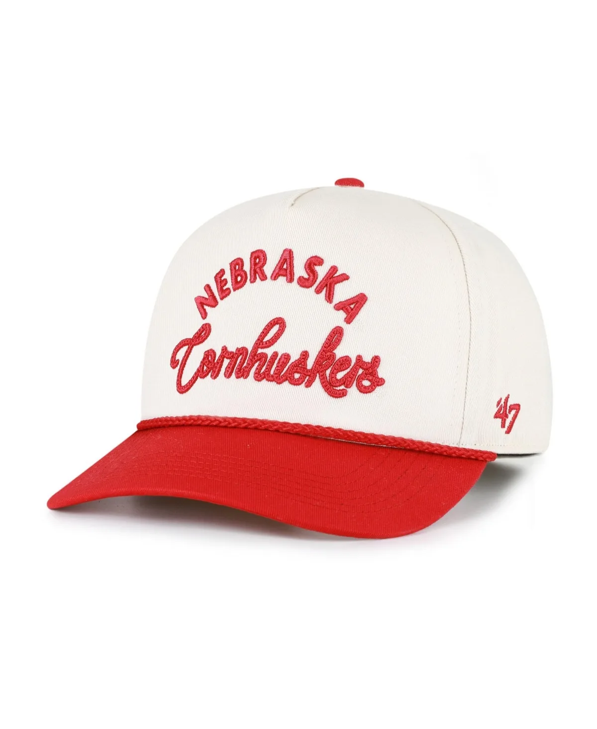 Nebraska Huskers Rope Script Hitch Adjustable Hat by 47 Brand