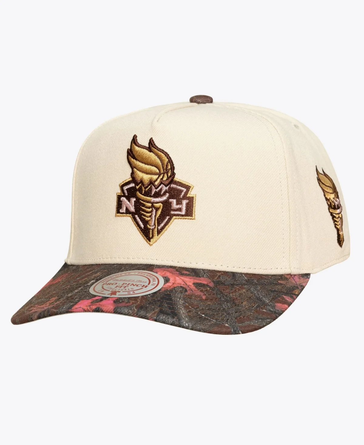 New York Liberty Pink Pro Snapback Hat by Mitchell & Ness