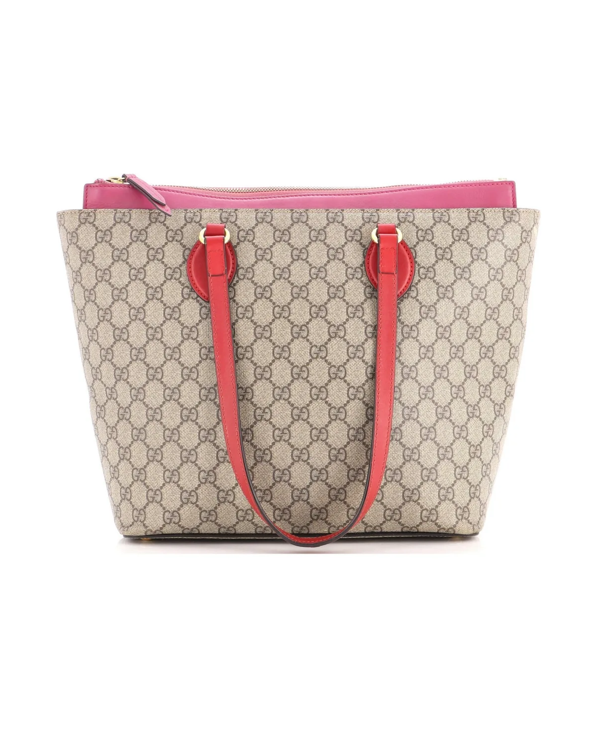 Pre-Owned Gucci Medium Linea a Zip Tote Gg Coated Canvas and Leather by Gucci