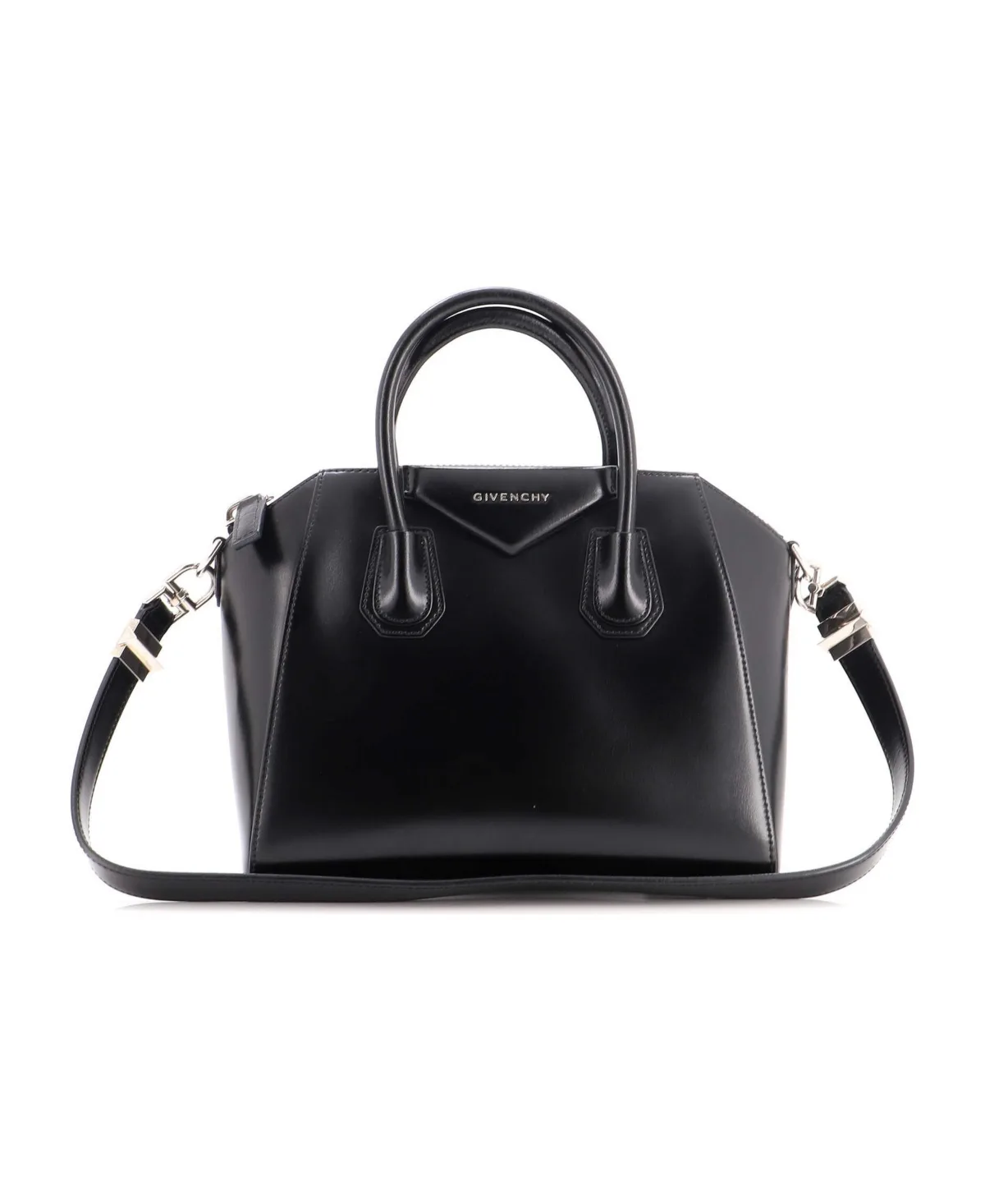 Pre-Owned Givenchy Small Antigona Bag Glazed Leather by GIVENCHY