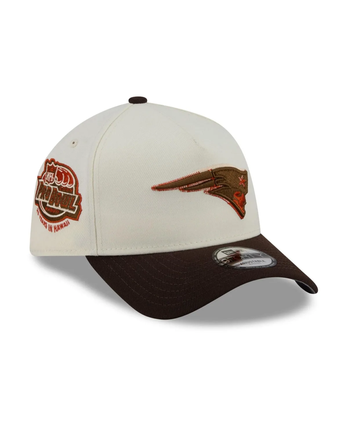 New England Patriots Pumpkin Spice A-Frame 9FORTY Adjustable Hat by New Era