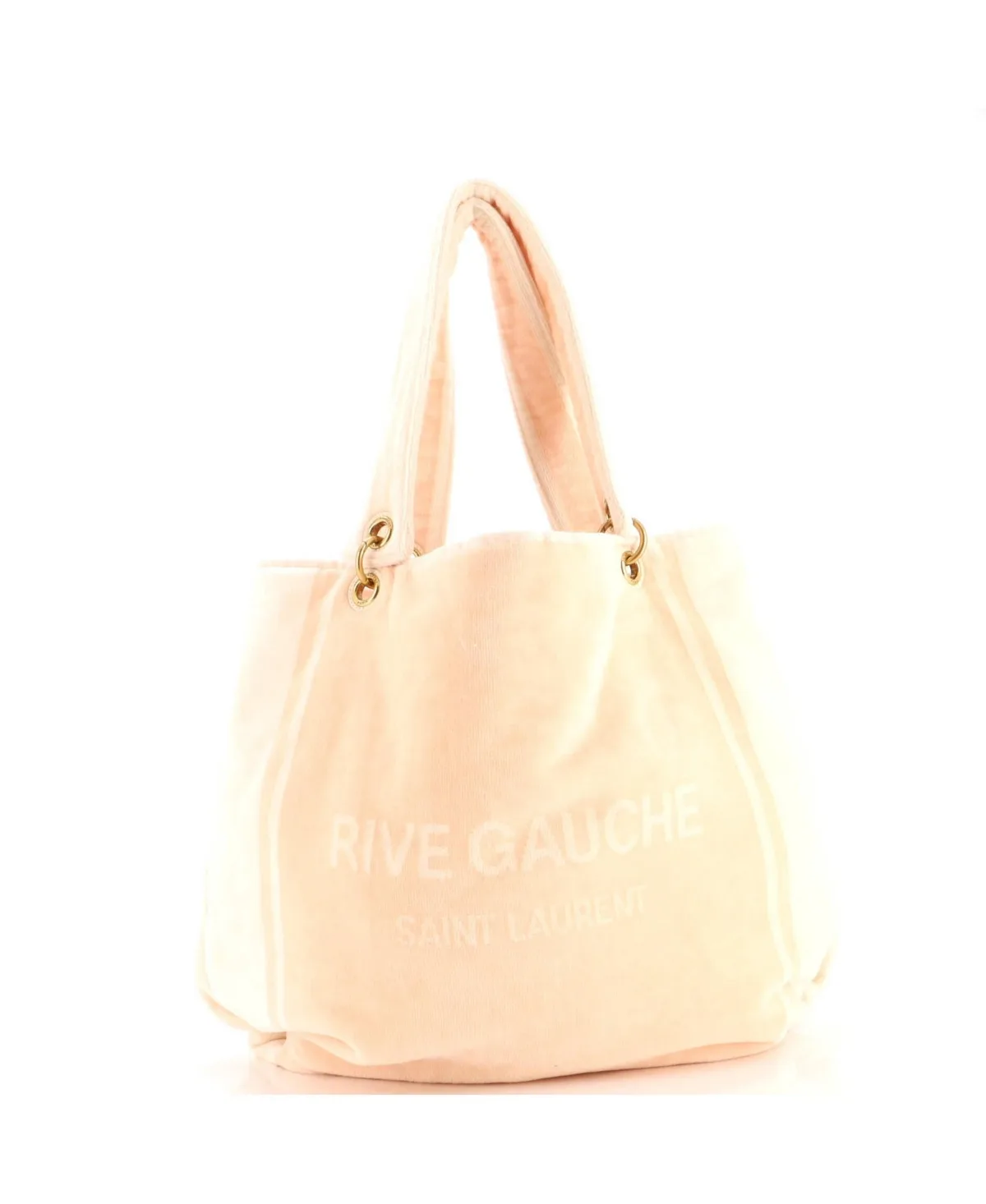 Pre-Owned Saint Laurent Rive Gauche Beach Bag Terry Cloth by Saint Laurent