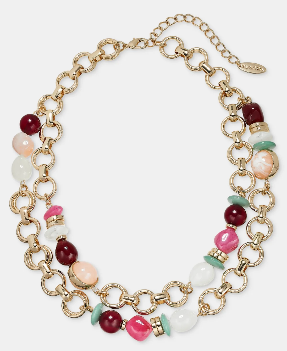 Gold-Tone Multi-Strand Beaded Necklace by Style & Co