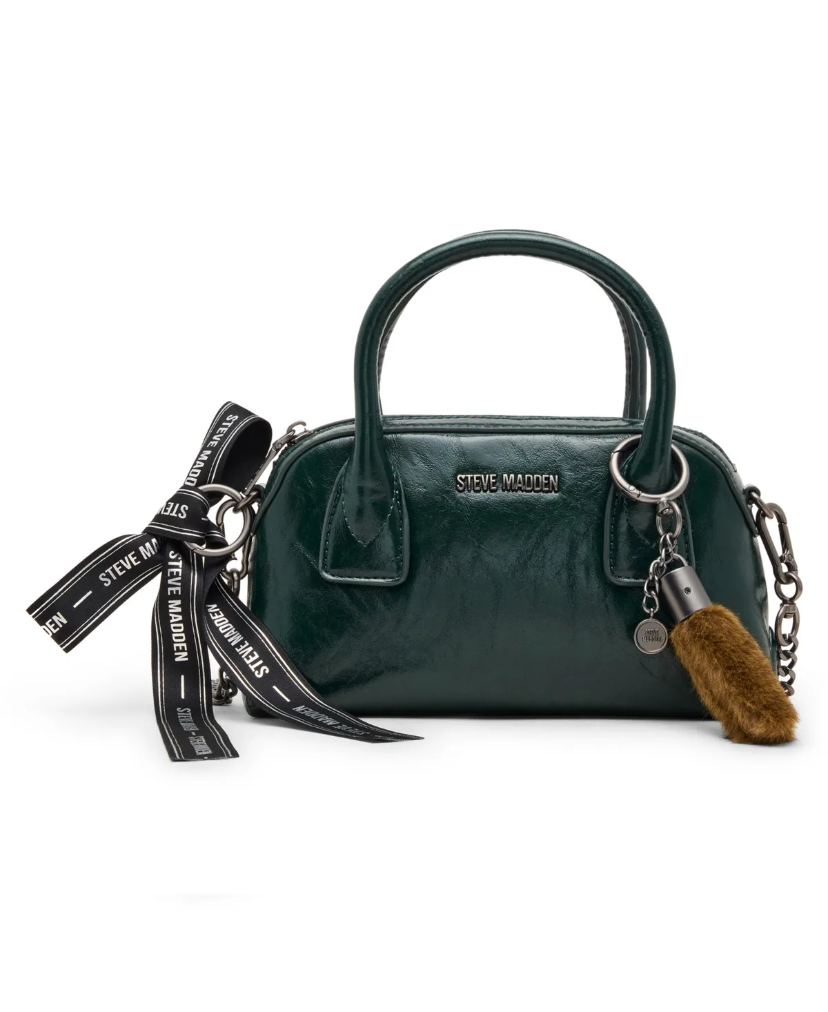 Melodie Faux Leather Crossbody Top Handle Satchel by Steve Madden
