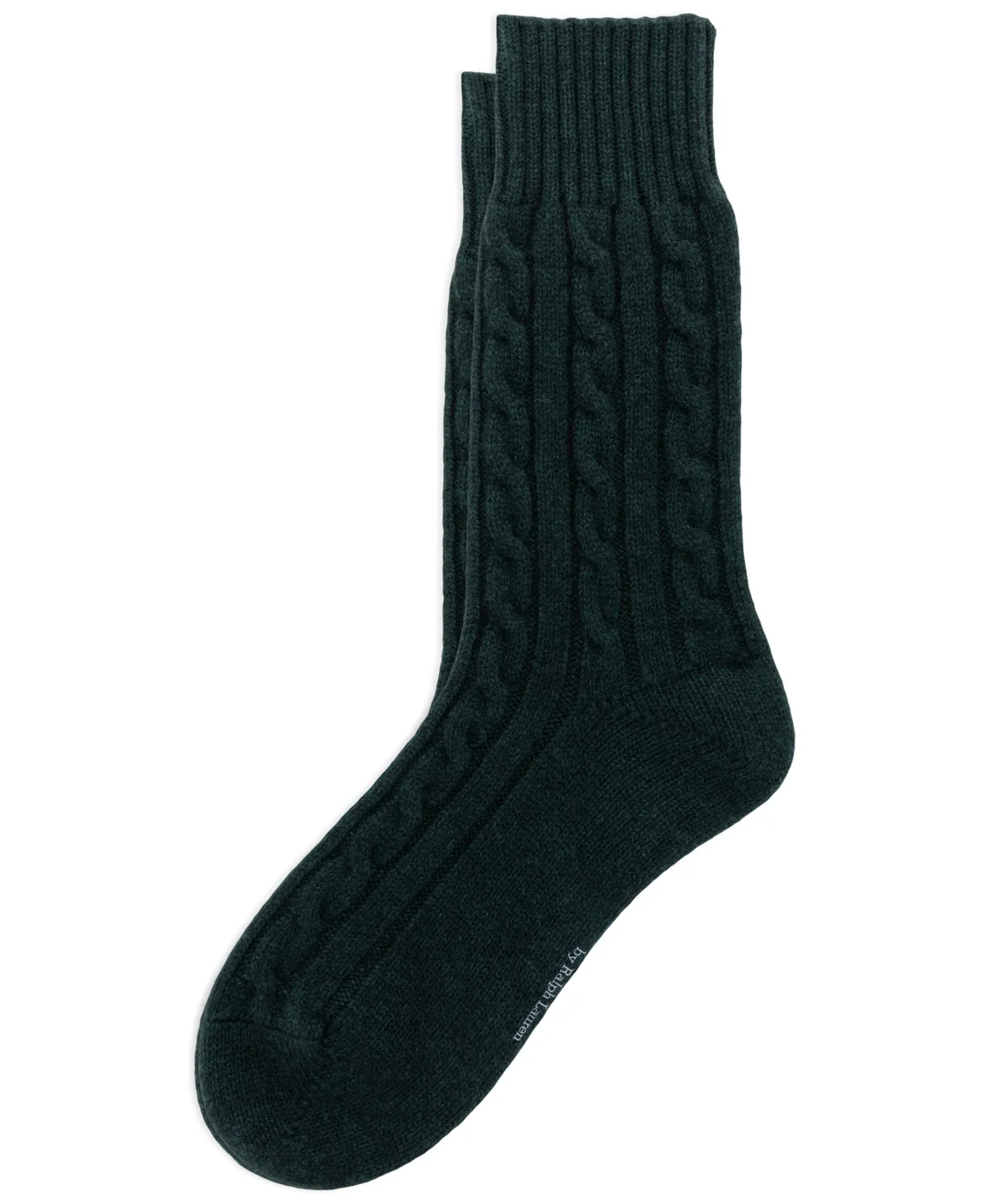 Cable-Knit Wool-Cashmere Blend Crew Socks by Polo Ralph Lauren