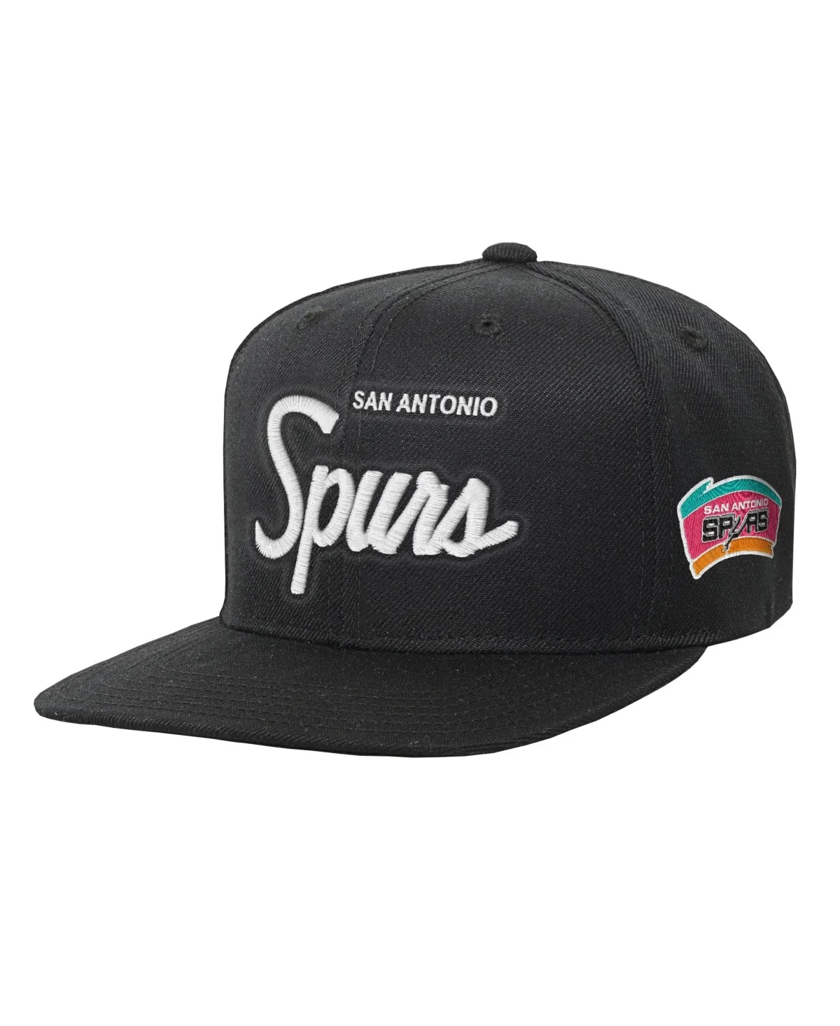 San Antonio Spurs Head Coach Flat Brim Snapback Hat by Mitchell & Ness