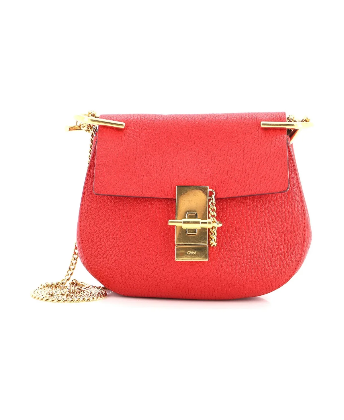 Pre-Owned Chloe Mini Drew Crossbody Bag Leather by Chloé