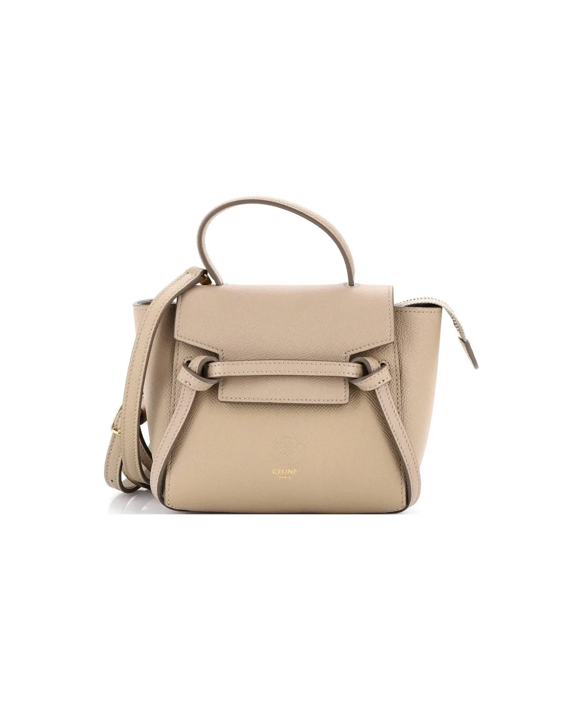 Pre-Owned Celine Pico Belt Bag Textured Leather by Gucci