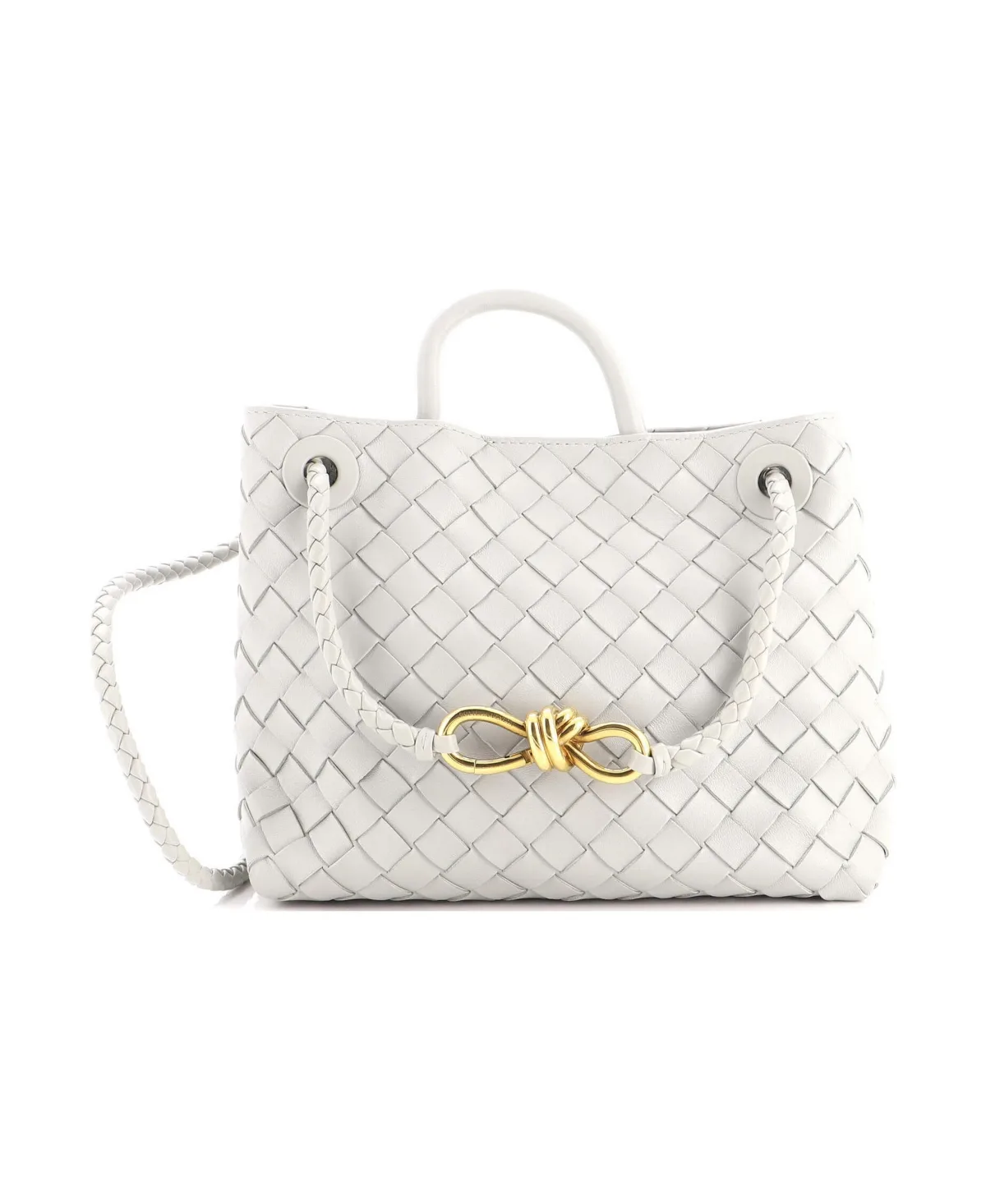 Pre-Owned Bottega Veneta Small Andiamo Top Handle Bag Intrecciato Nappa by Bottega Veneta