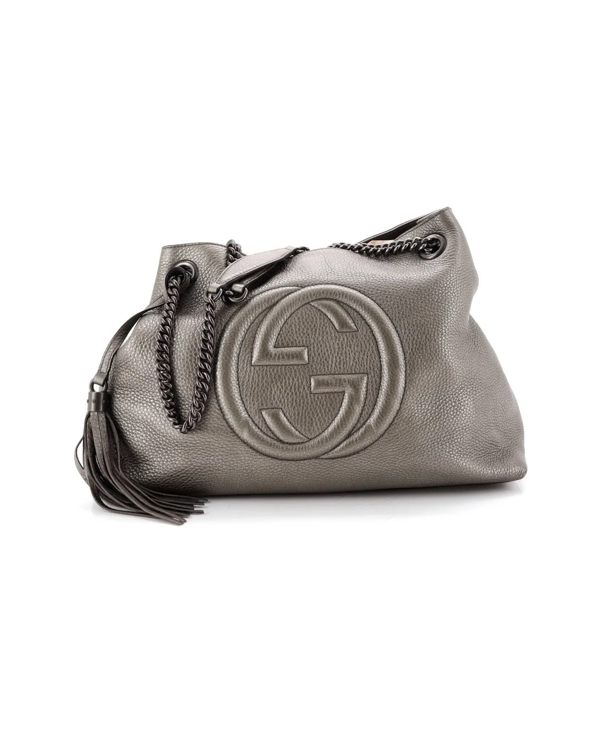 Pre-Owned Gucci Medium Soho Chain Strap Shoulder Bag Leather by Gucci