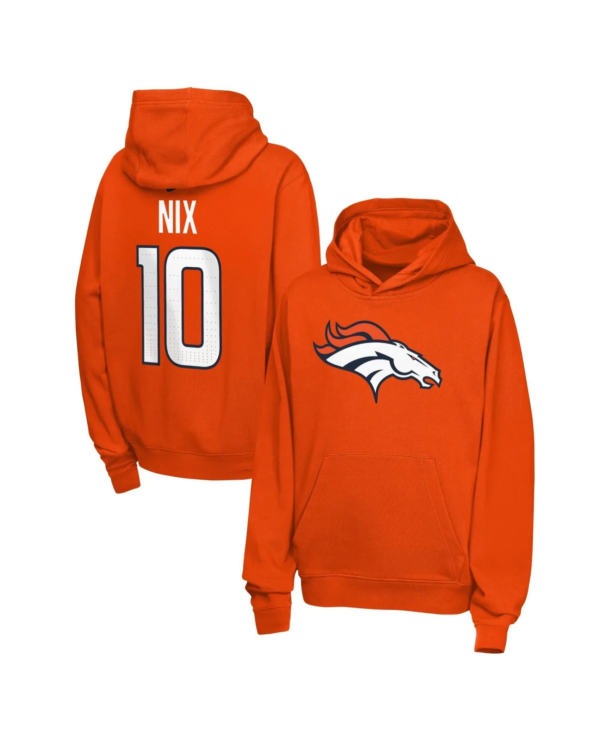Denver Broncos Bo Nix Club Pullover Hoodie by Nike