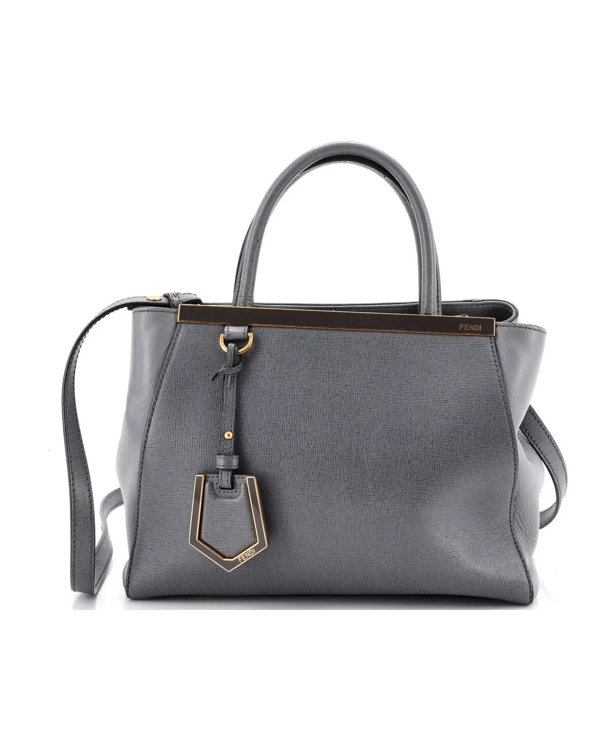 Pre-Owned Fendi Petite 2Jours Bag Leather by FENDI