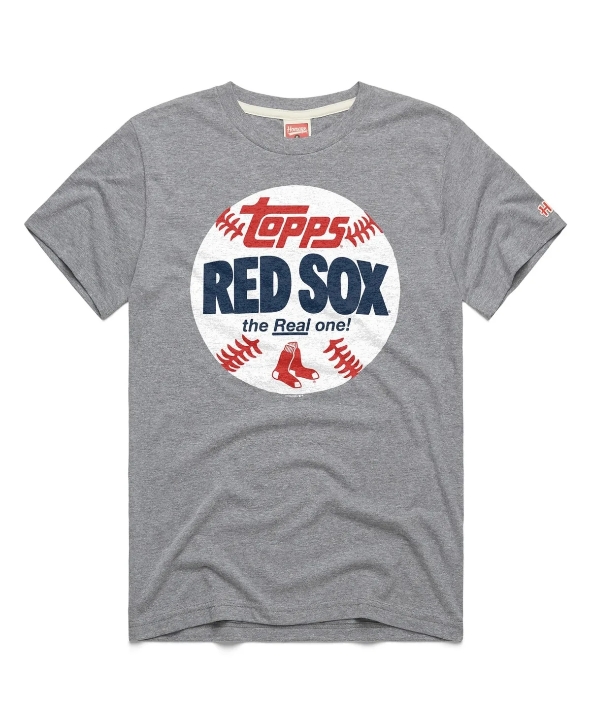 Boston Red Sox the Real One Classic-Fit Crewneck Graphic T-Shirt by Homage