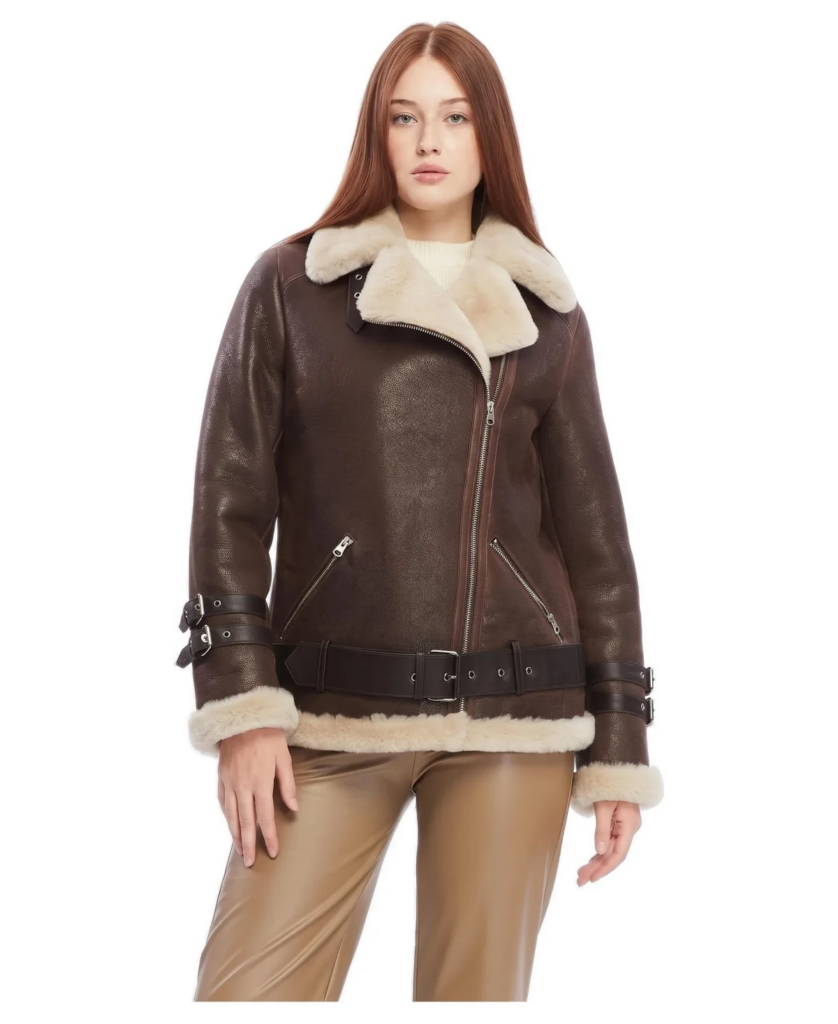 Sloane Croc Embossed Leather Trench Coat by Furniq UK