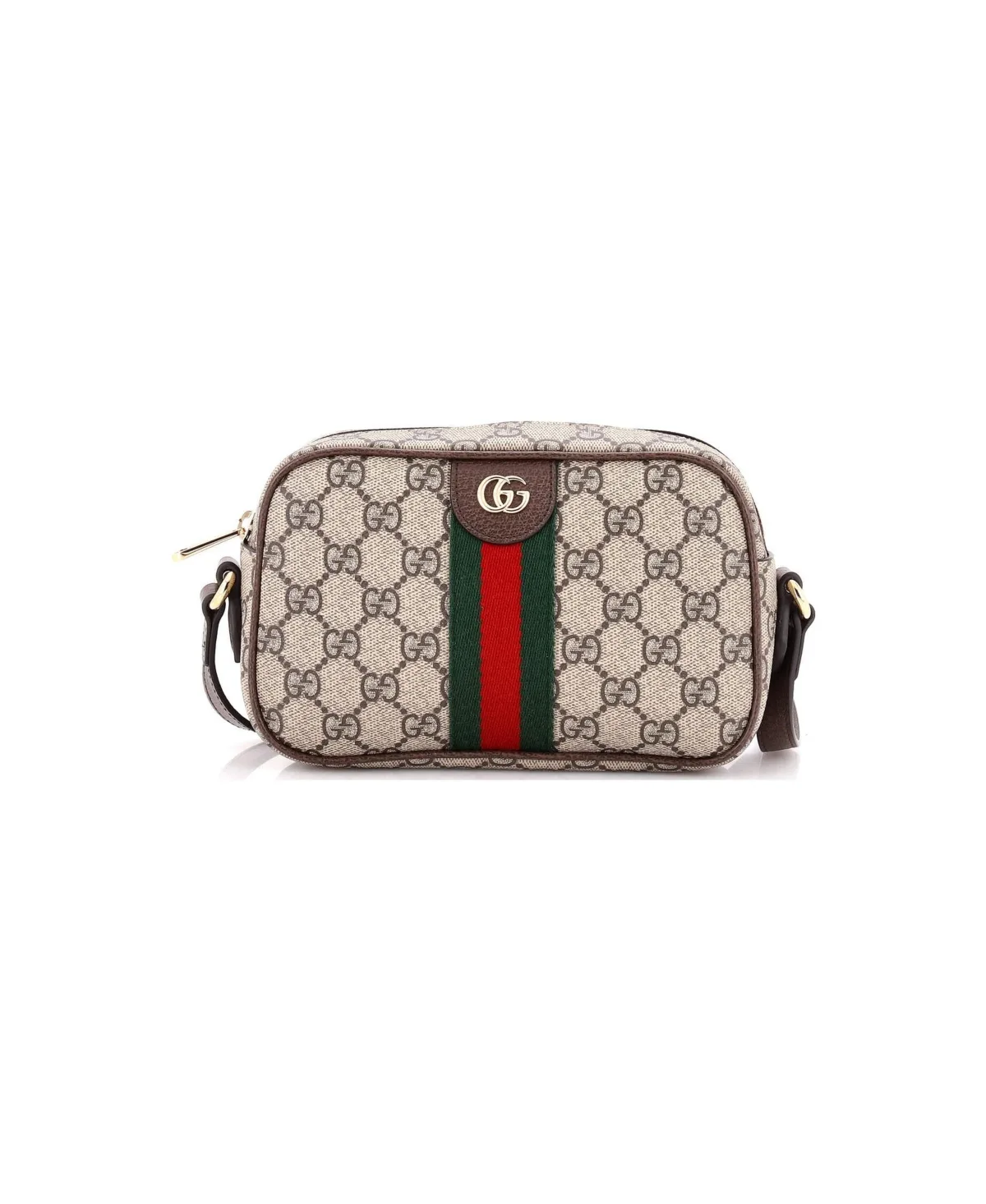 Pre-Owned Small Ophidia Camera Bag GG Coated Canvas and Leather by Gucci