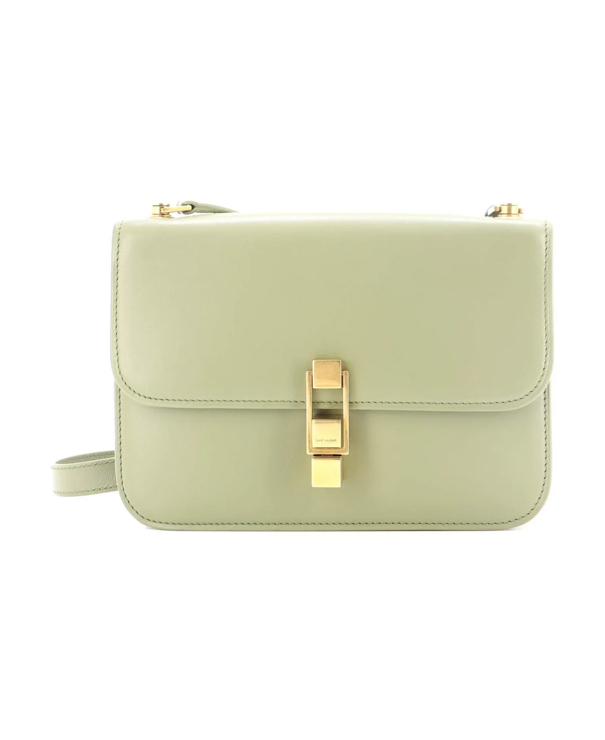 Pre-Owned Medium Carre Satchel Leather by Saint Laurent