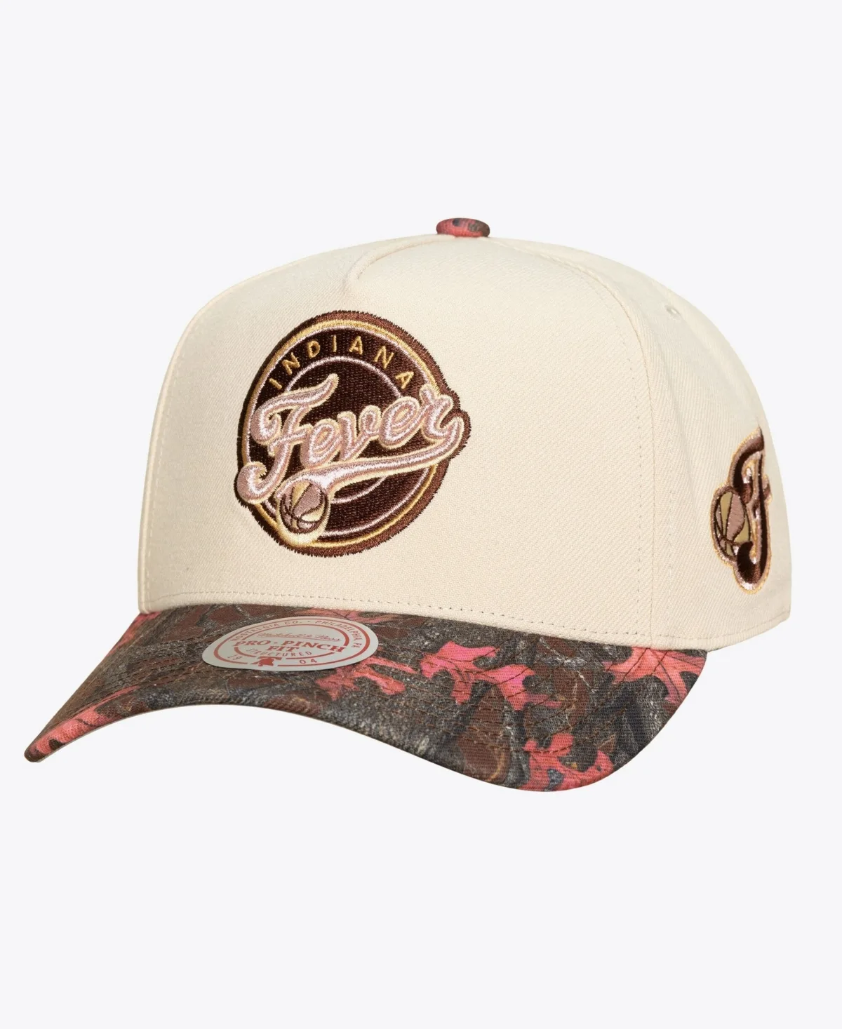 Indiana Fever Pink Pro Snapback Hat by Mitchell & Ness
