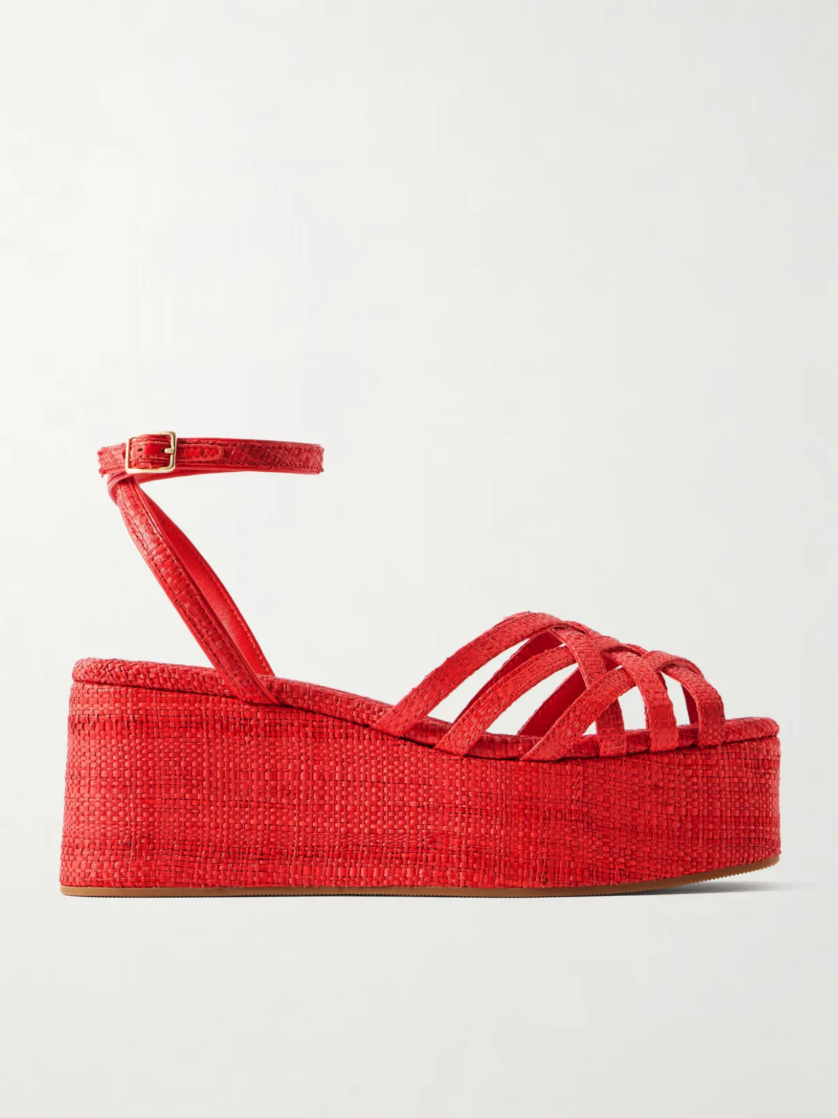 - Channing Raffia Platform Sandals -