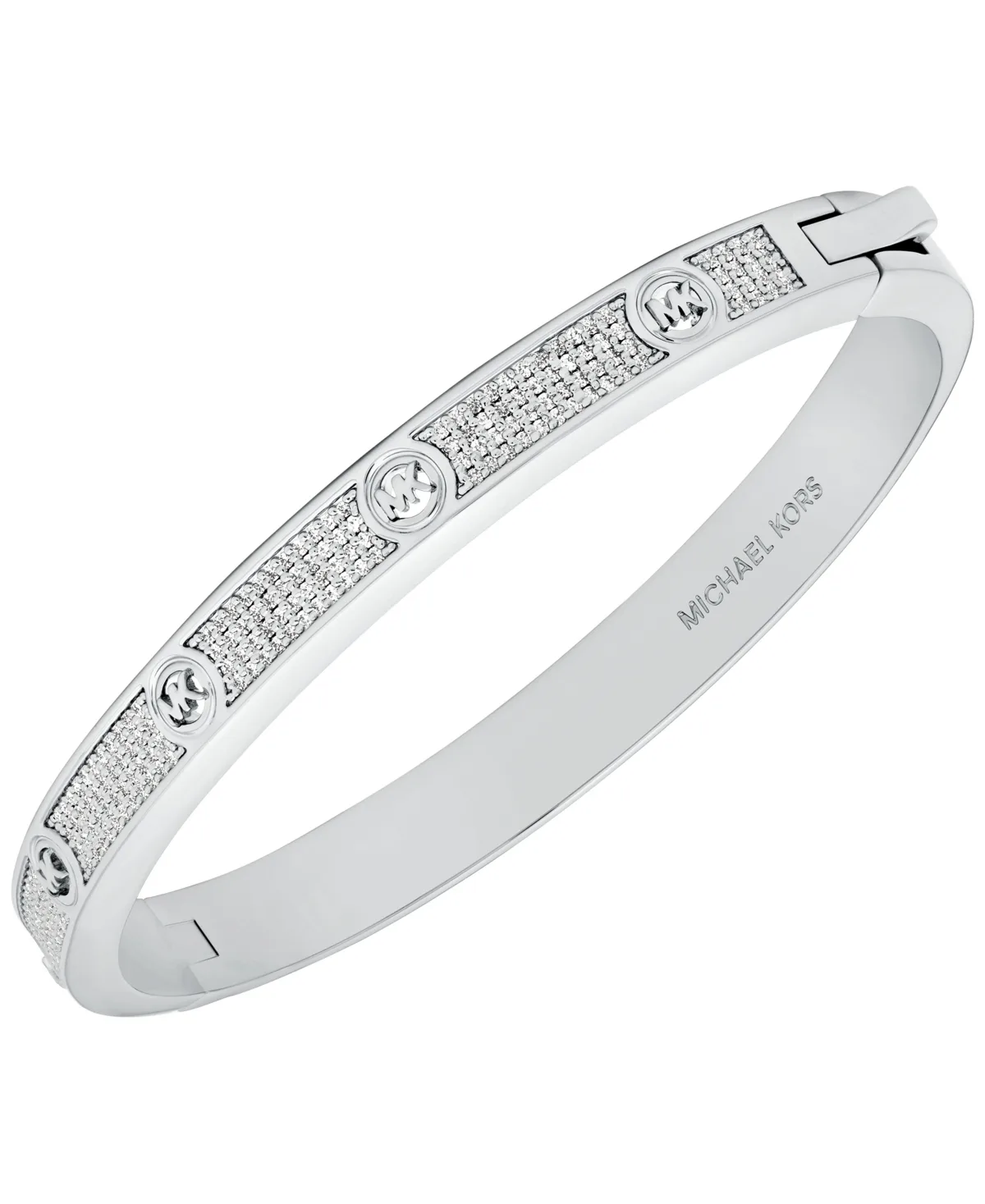 Pave Logo Bangle Bracelet