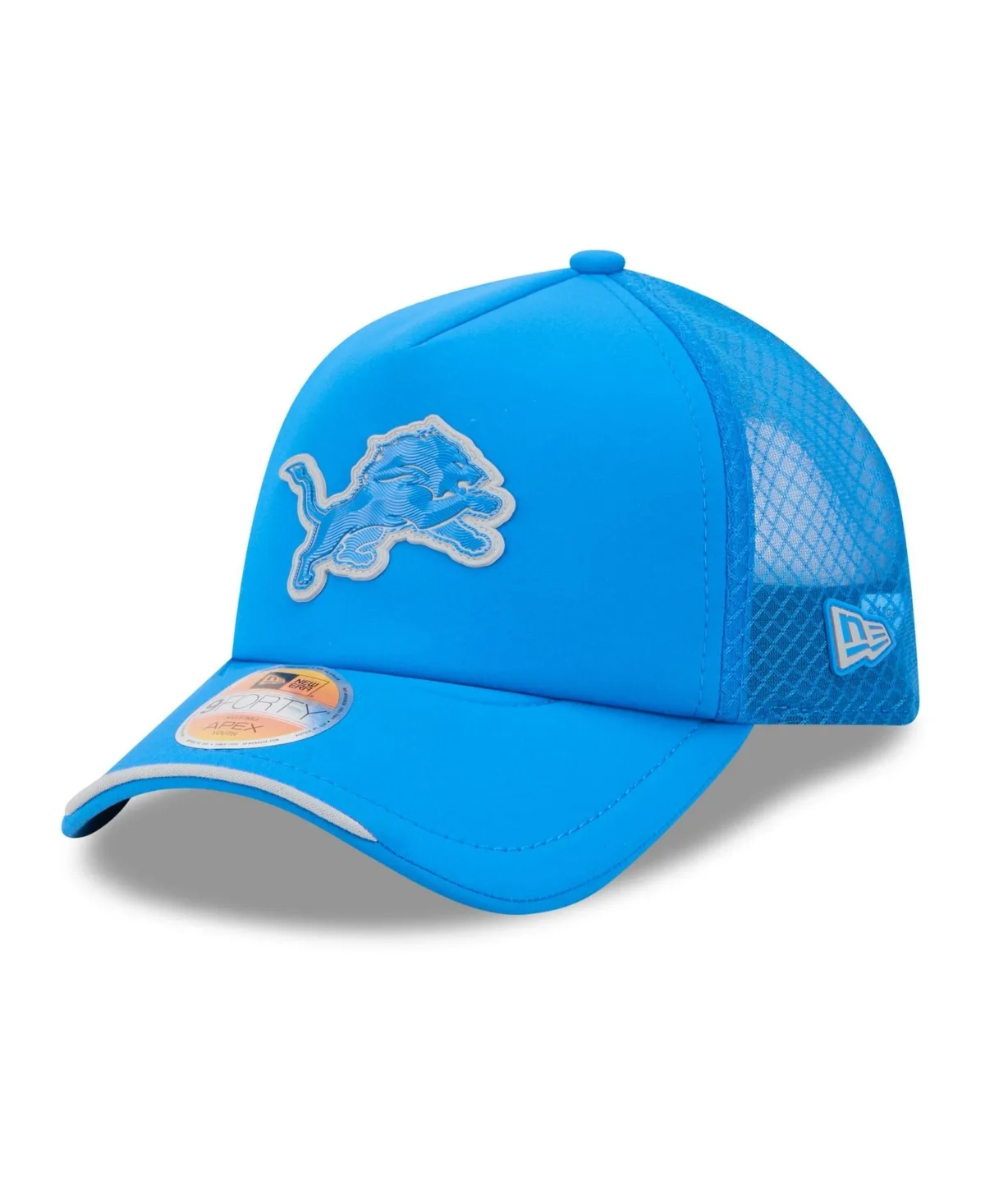 Detroit Lions 2026 Sideline Apex 9FORTY Adjustable Trucker Hat by New Era