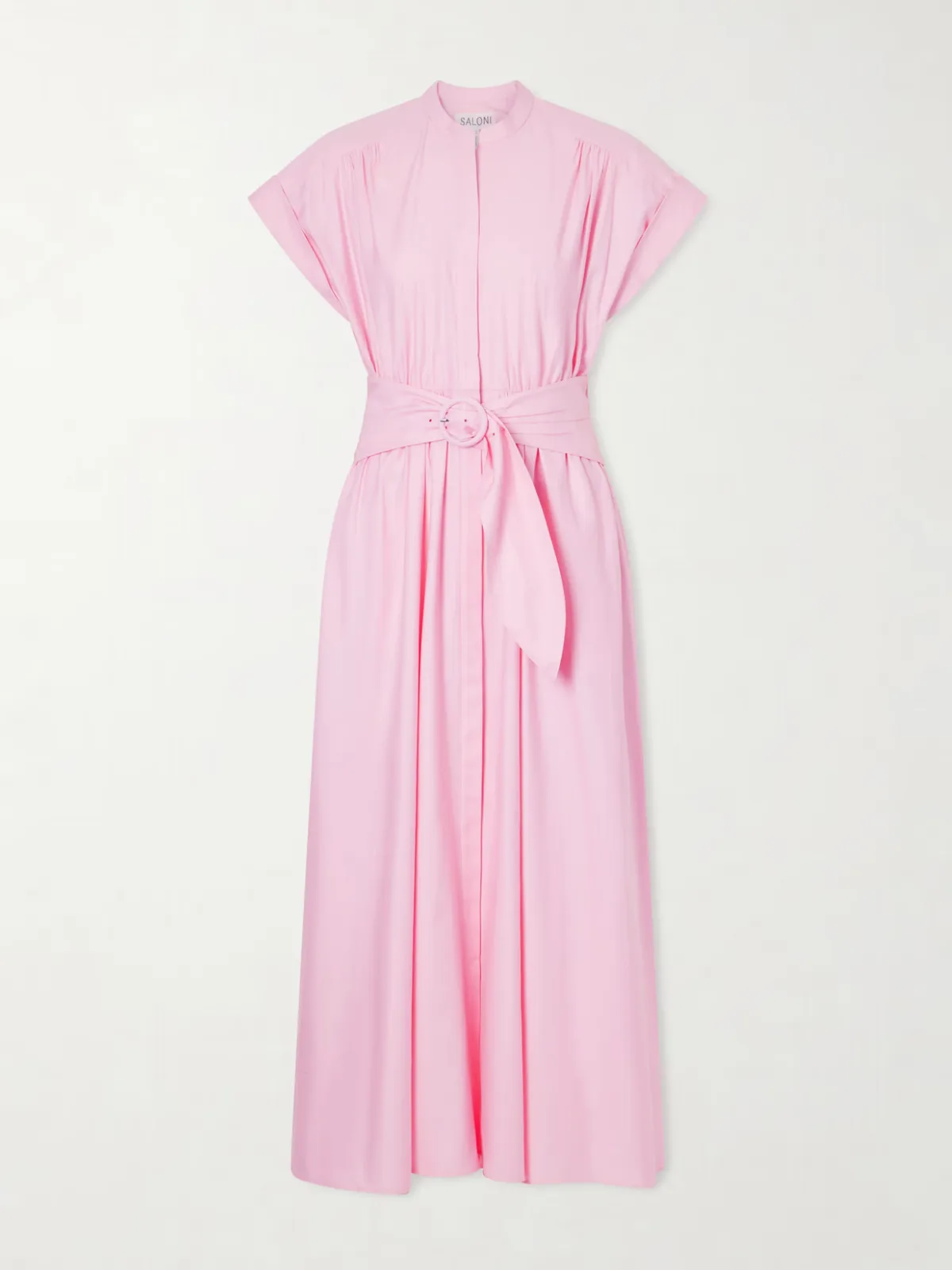 - Neesha Belted Cotton Maxi Dress -