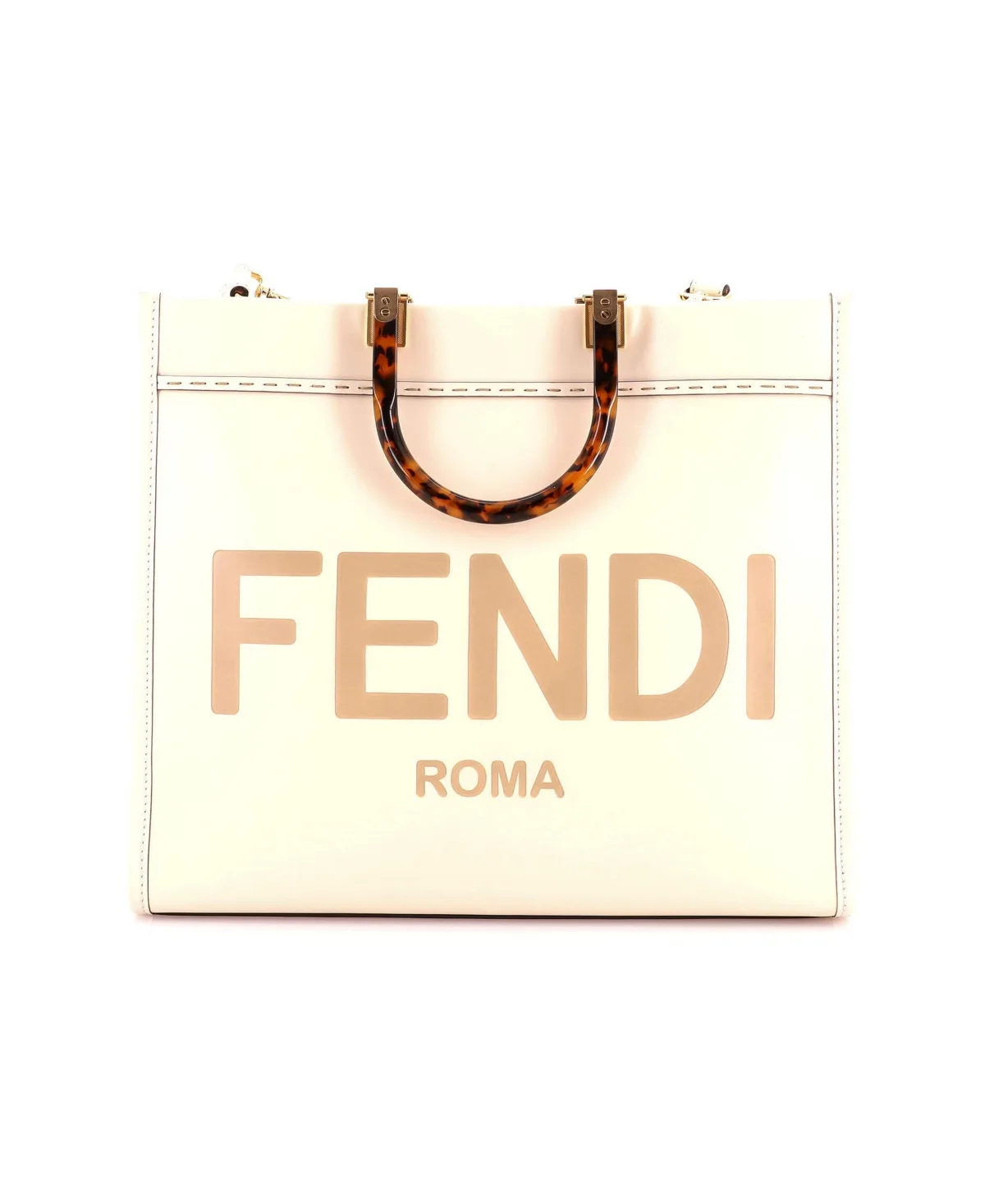Pre-Owned Fendi Medium Sunshine Shopper Tote Leather by FENDI