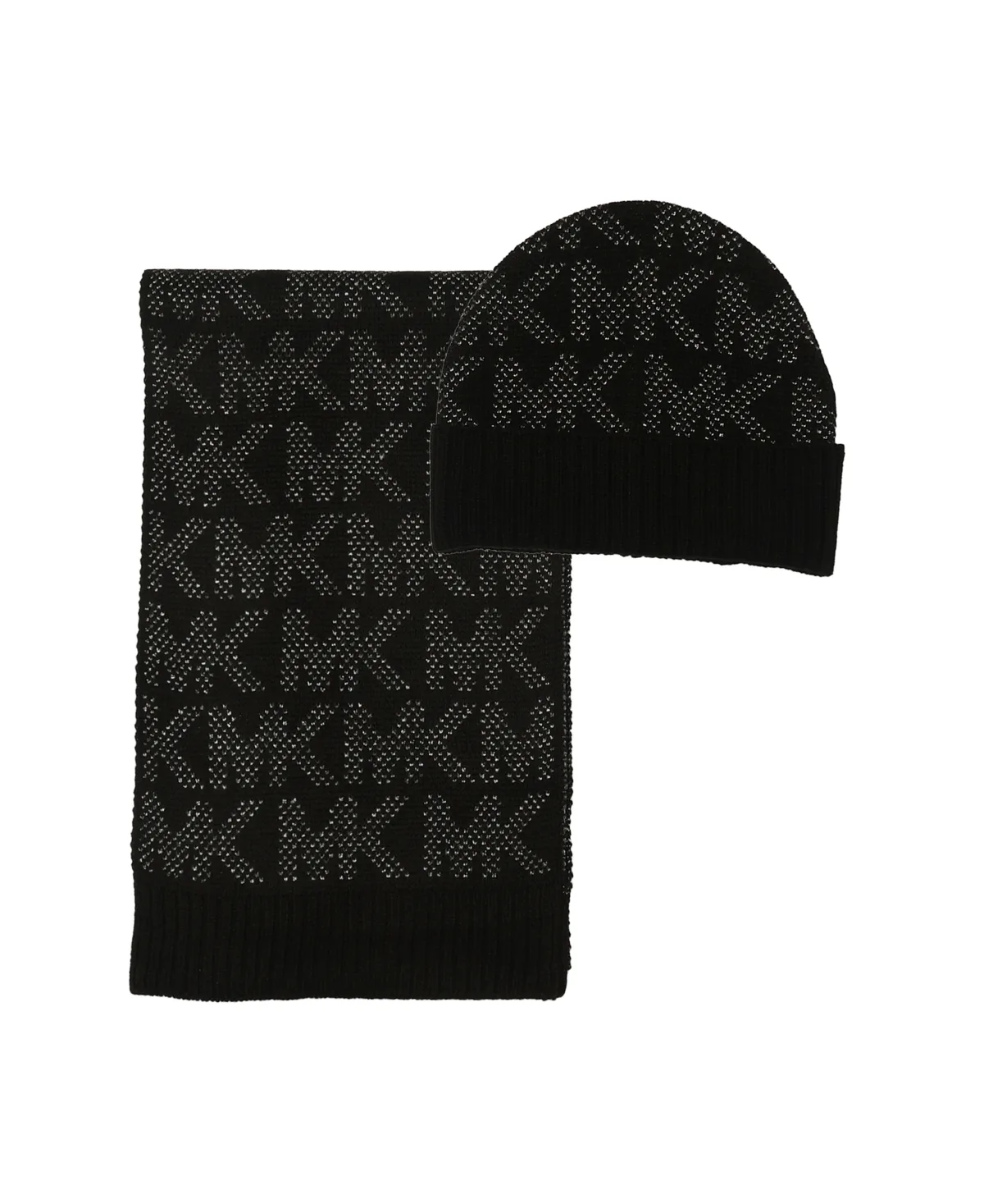 Metallic Cuff Hat & Scarf, 2-Piece Set by MICHAEL Michael Kors