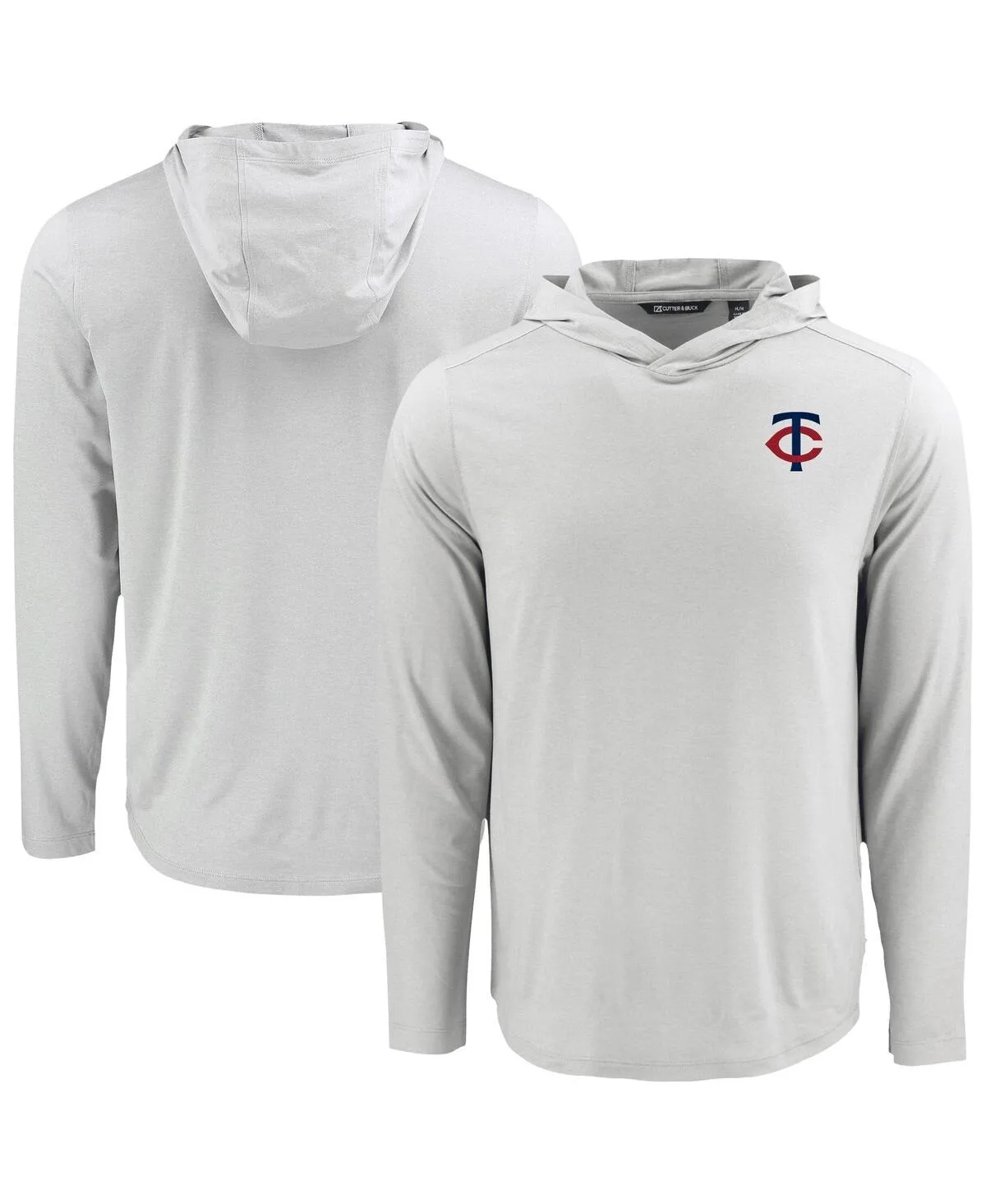Minnesota Twins Coastline Epic Comfort Eco Hoodie Long Sleeve T-Shirt by Cutter & Buck