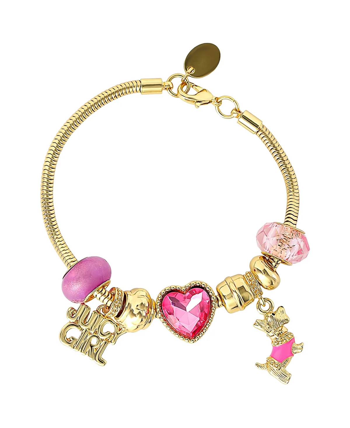 Charm Bracelet, Juicy Girl and Scottie Dog Charms by Juicy Couture