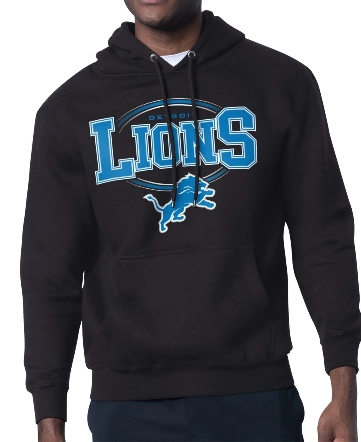 Detroit Lions Team Track Graphic Pullover Hoodie by Starter