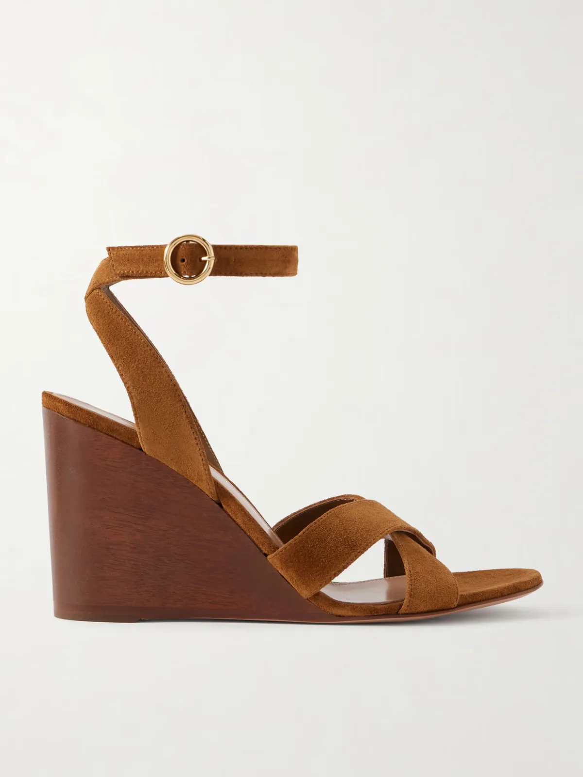 - Suede Wedge Sandals -