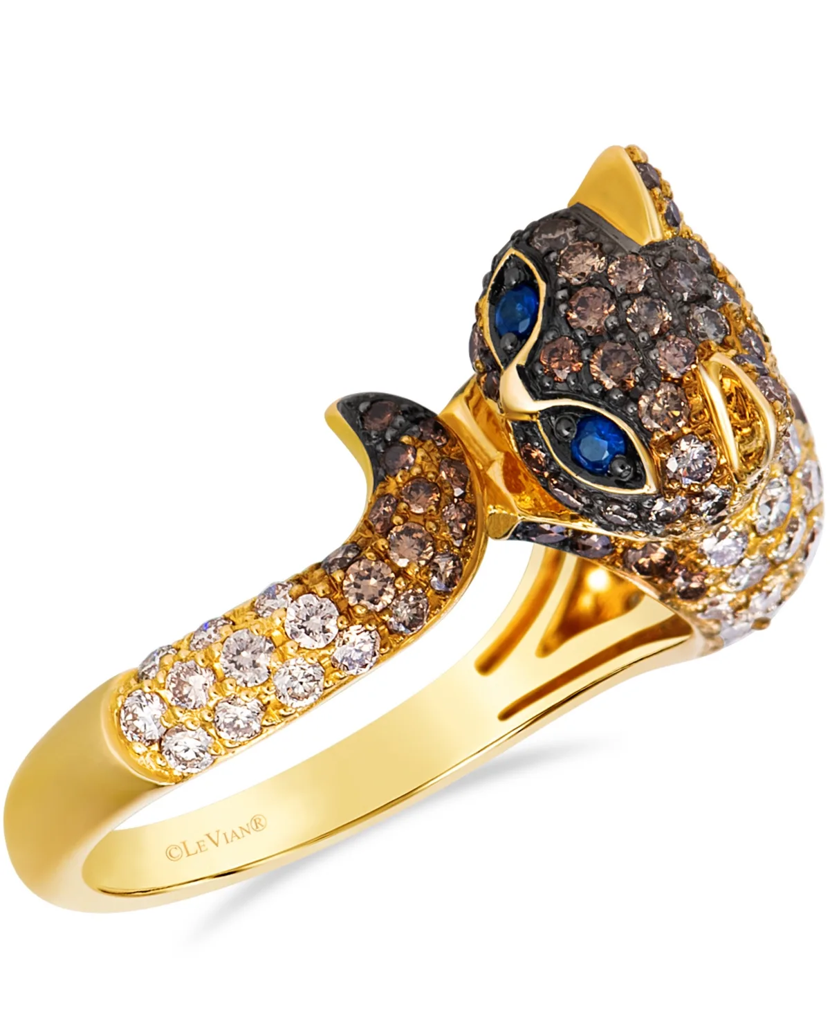 Chocolate Diamond Ring (2.19 ct. t.w.) in 14k Yellow Gold by Le Vian