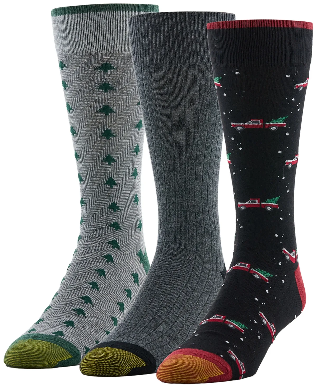 Holiday Truck Crew Socks, 3-Pack by Gold Toe