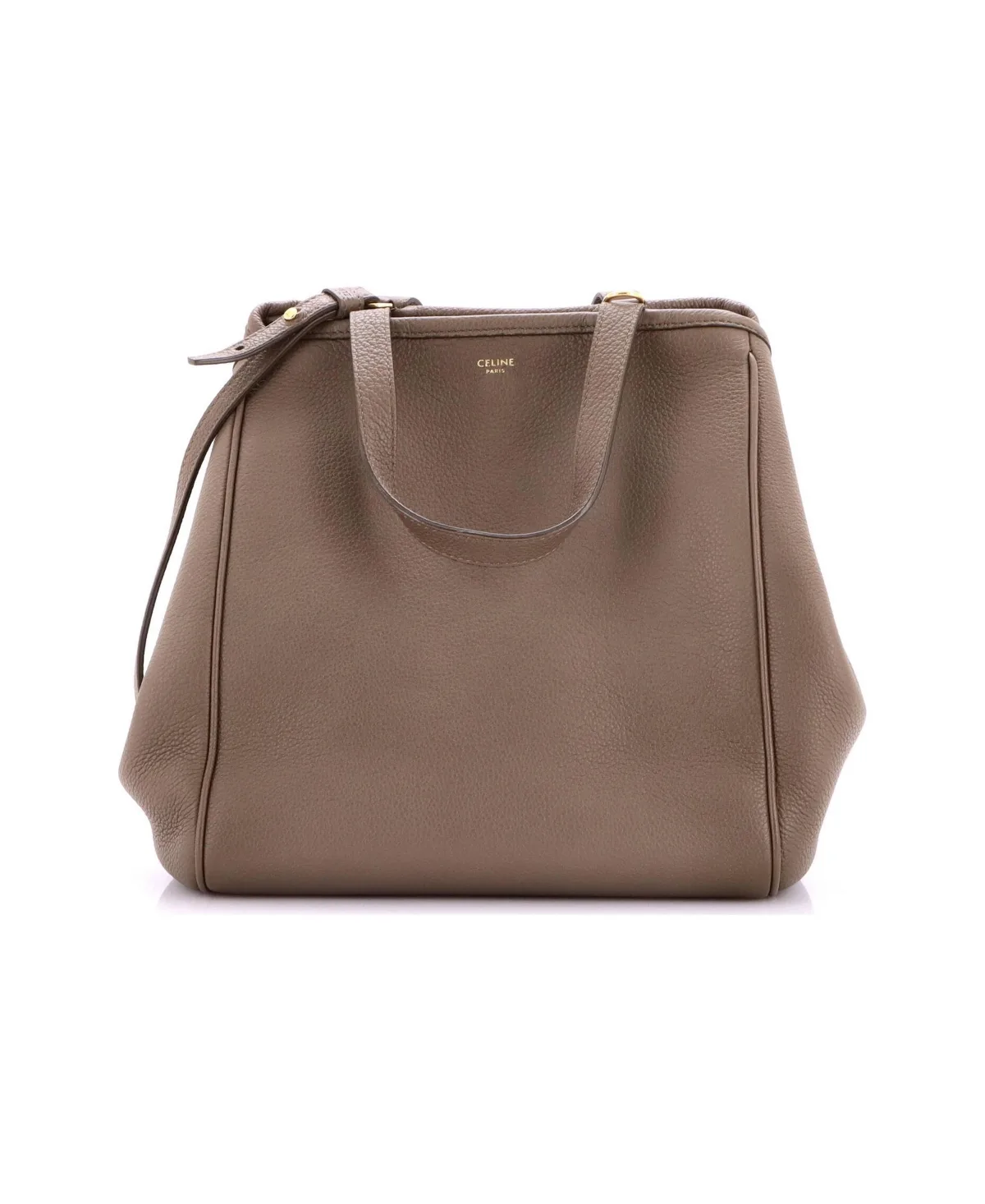 Pre-Owned Small Folded Cabas Leather by Celine