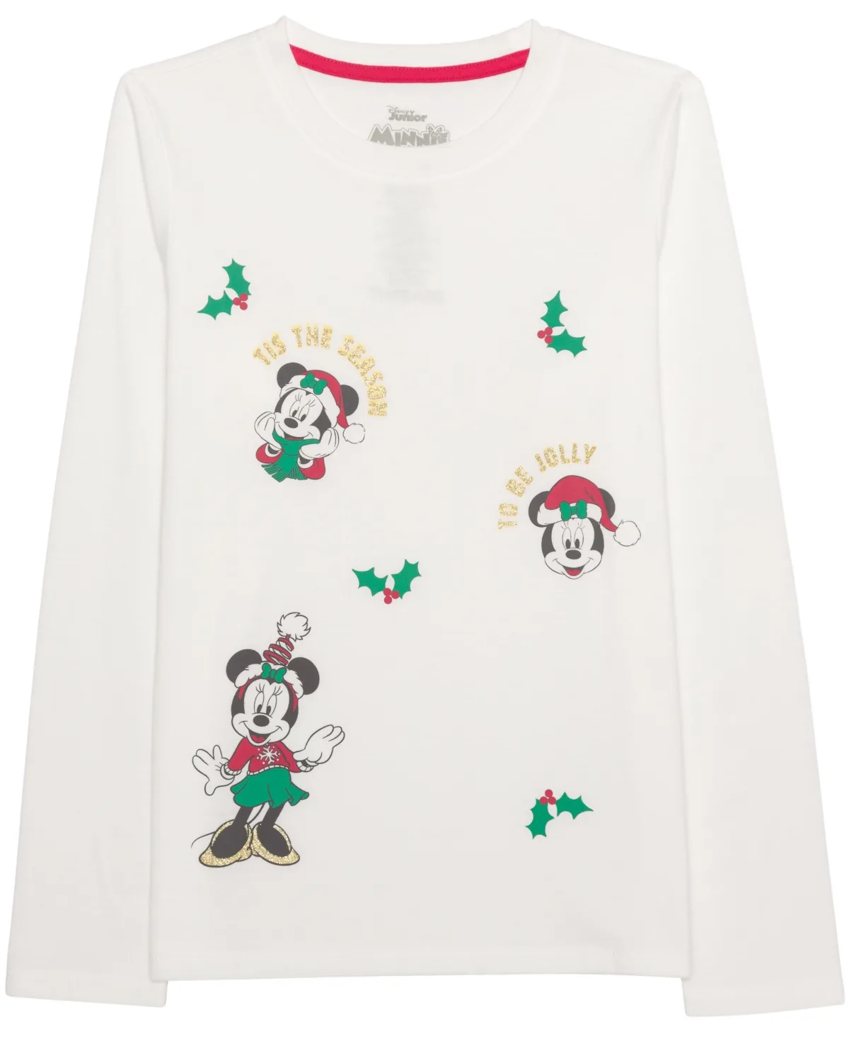 Minnie Holly Long-Sleeve Graphic T-Shirt by Epic Threads