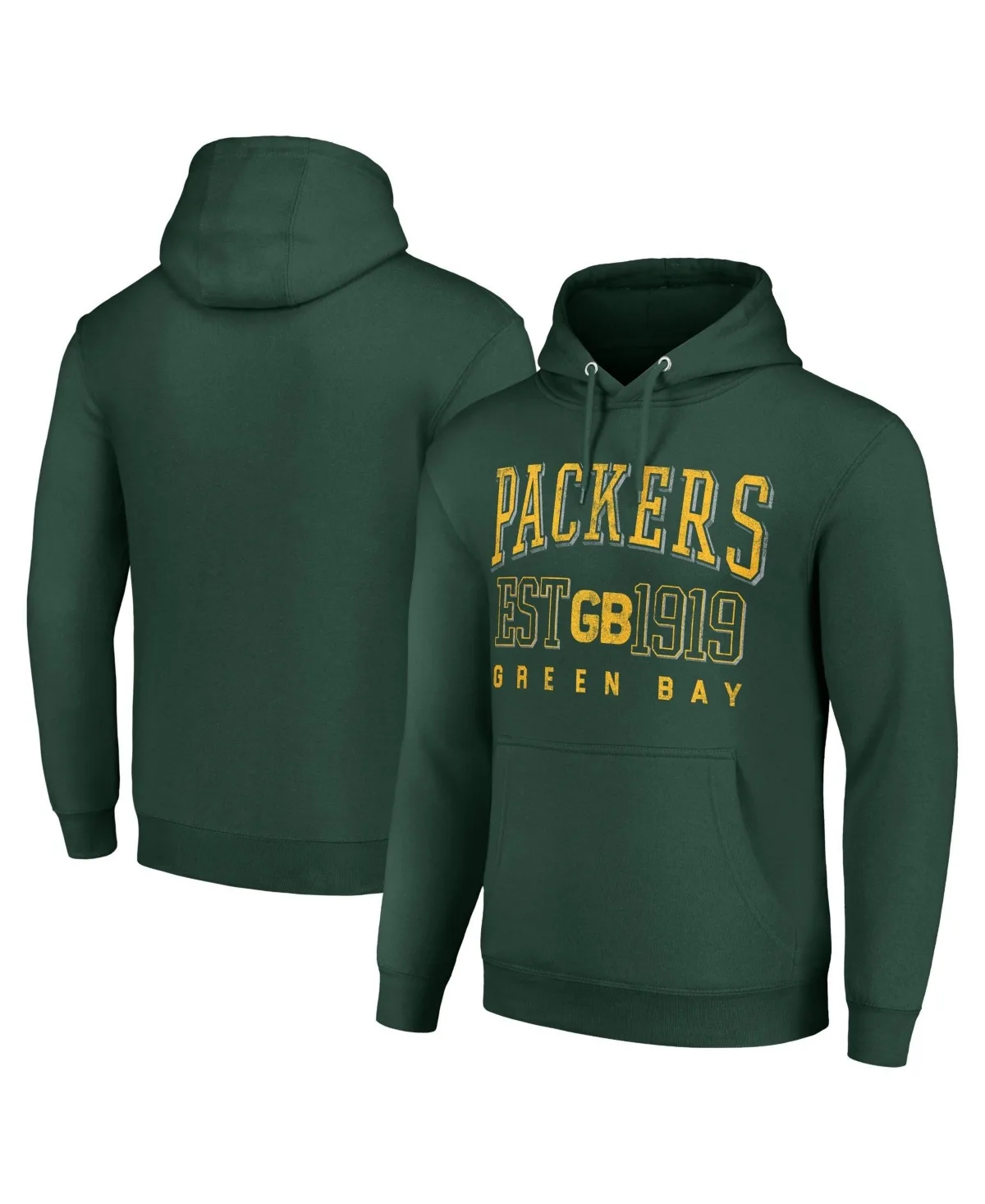 Bay Packers Throwback Logo Pullover Hoodie