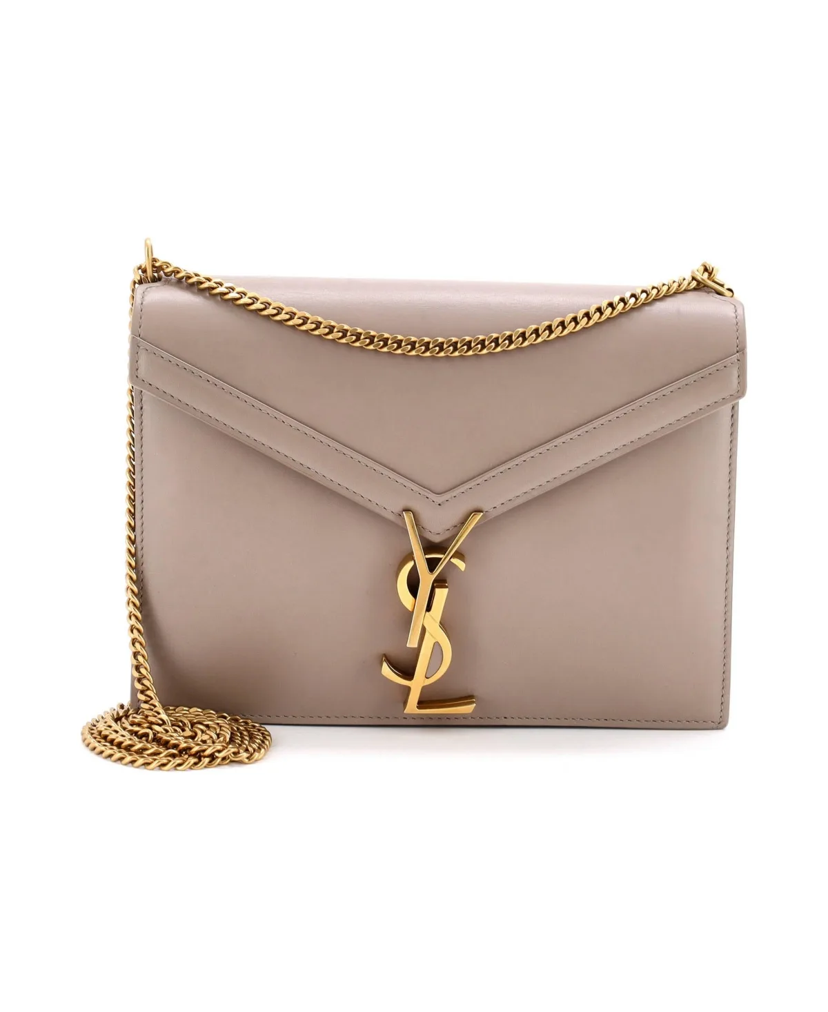 Pre-Owned Saint Laurent Small Cassandra Chain Shoulder Bag Leather by Saint Laurent