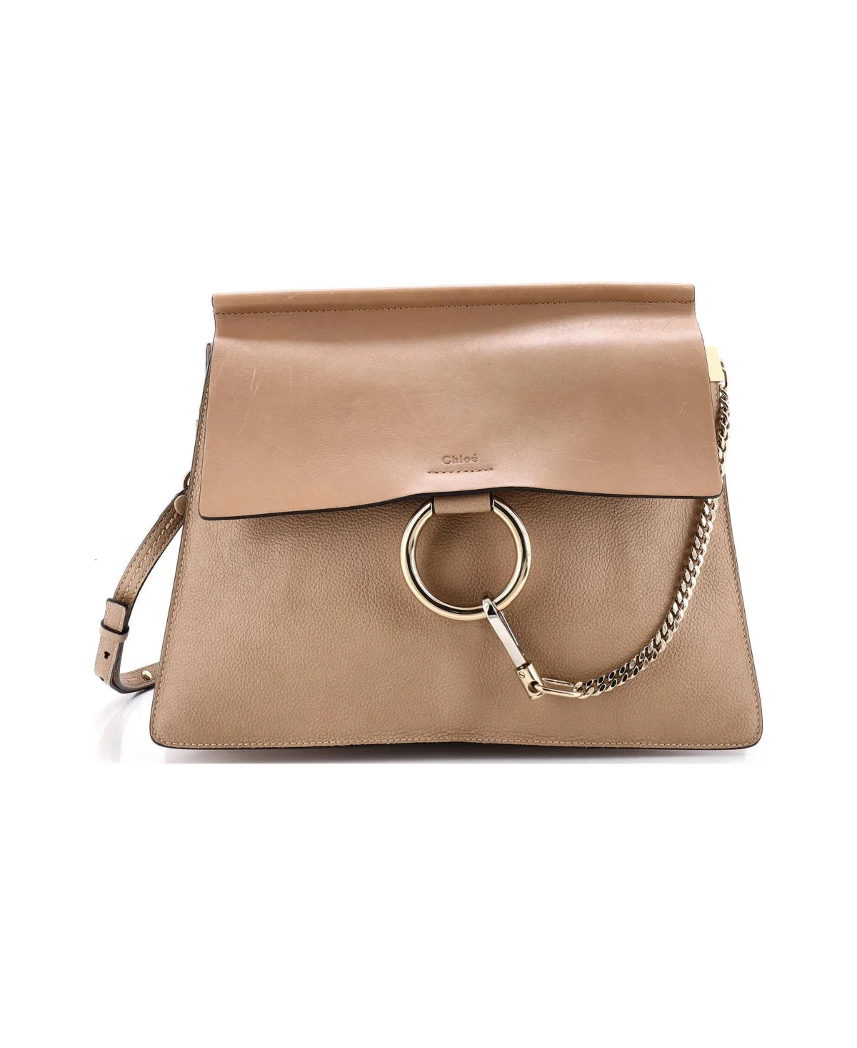 Pre-Owned Medium Faye Shoulder Bag Leather by Chloé