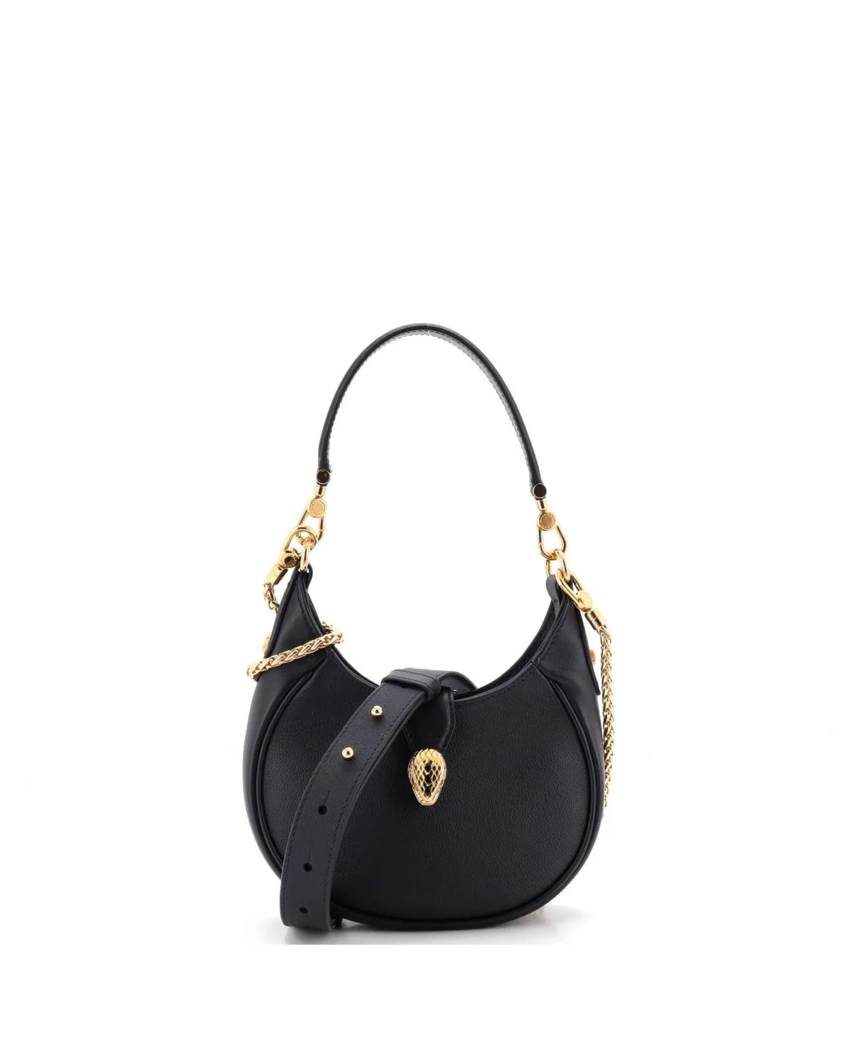 Pre-Owned Bvlgari Mini Serpenti Ellipse Crossbody Bag Leather by BVLGARI
