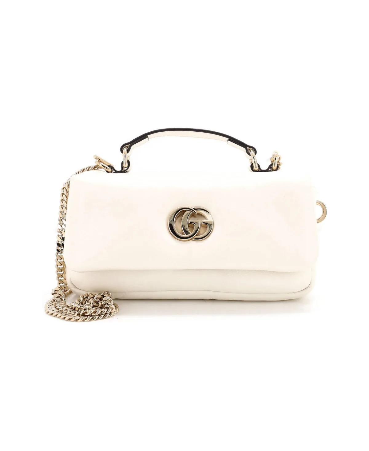 Pre-Owned Gucci Mini Gg Milano Top Handle Bag Leather by Gucci