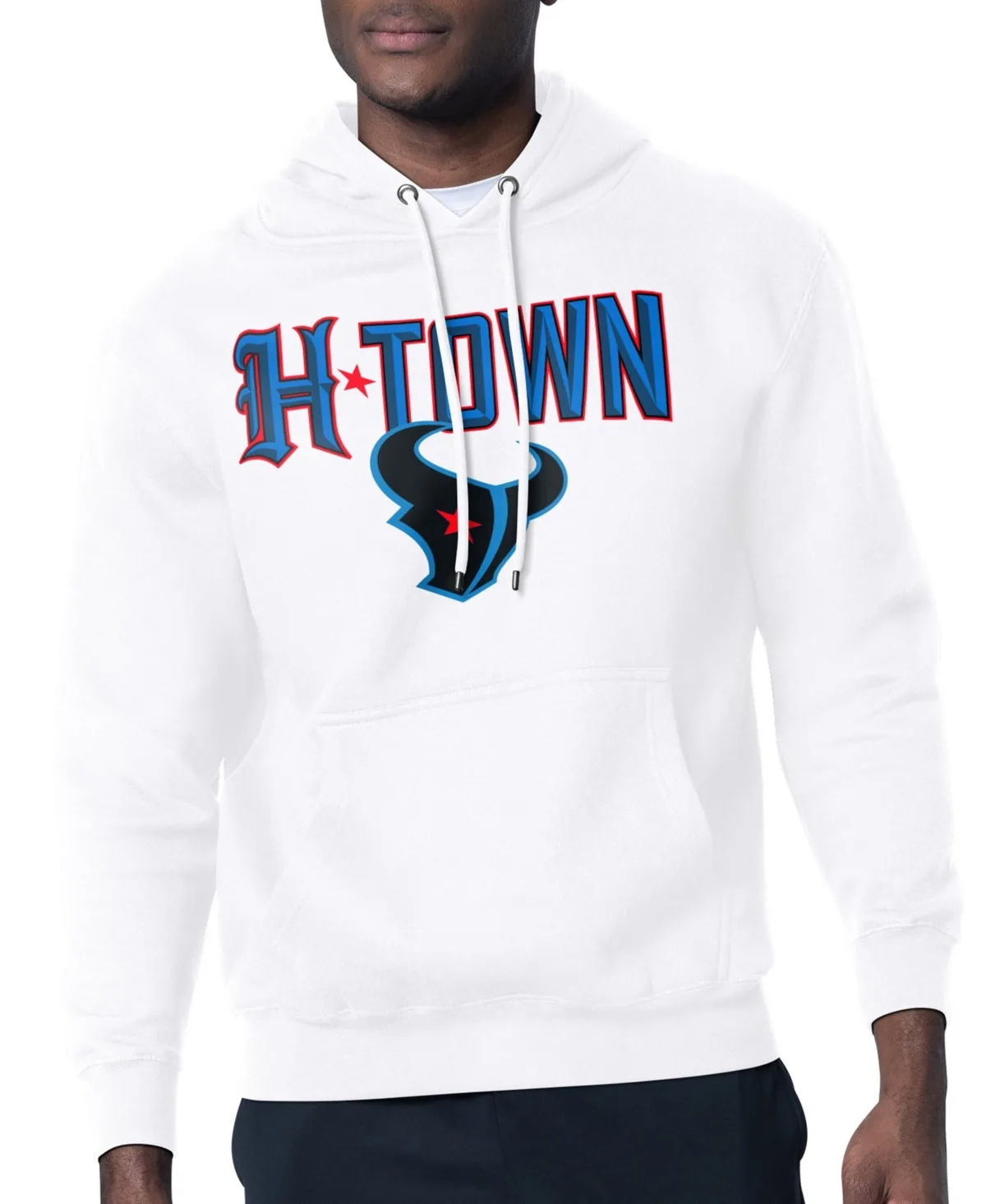 Starter Houston Texans H-Town Graphic Fleece Pullover Hoodie by Starter