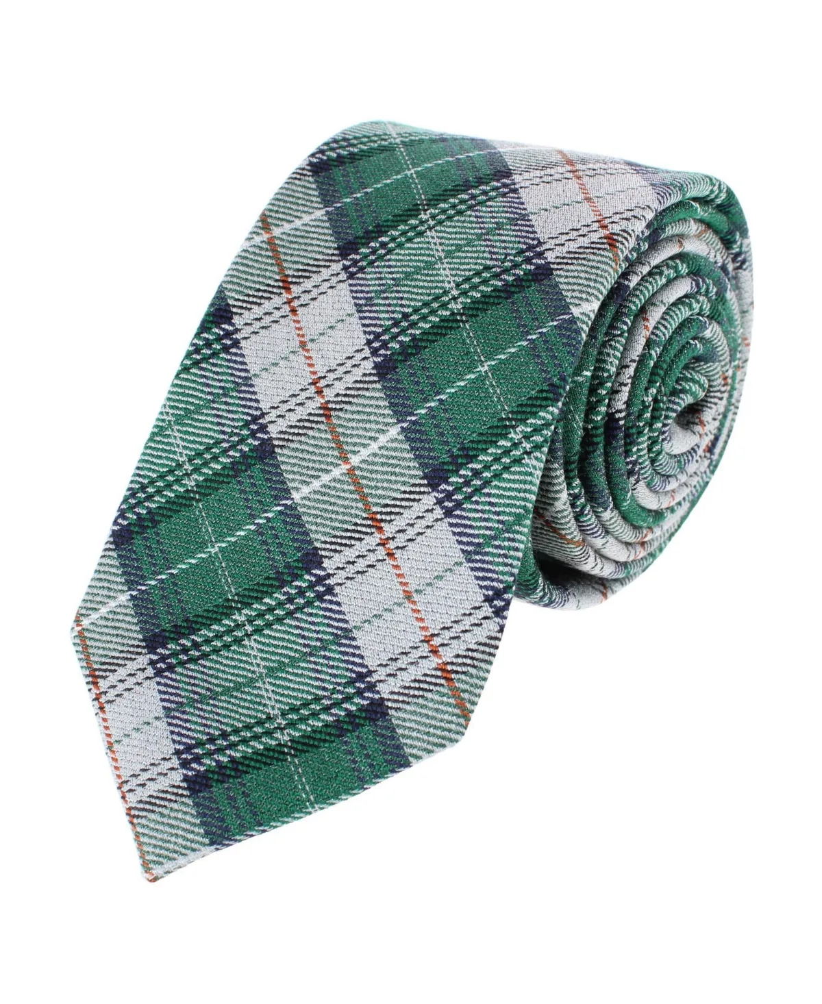 Gerald Plaid Wool Blend Necktie by Trafalgar